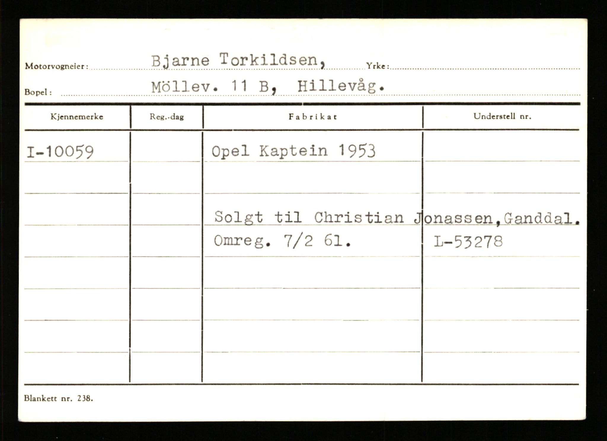 Stavanger trafikkstasjon, AV/SAST-A-101942/0/G/L0002: Registreringsnummer: 5791 - 10405, 1930-1971, p. 2826