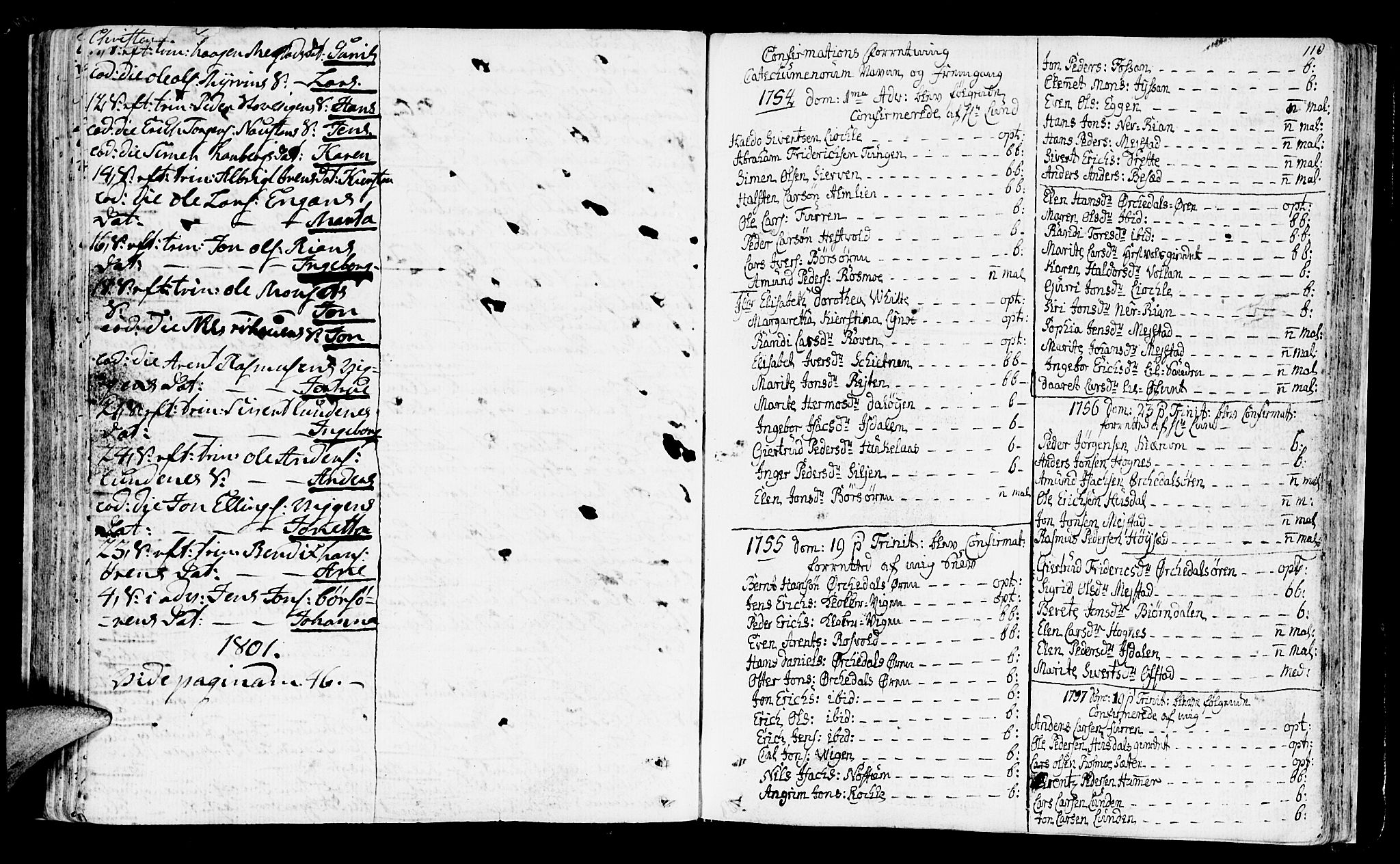 Ministerialprotokoller, klokkerbøker og fødselsregistre - Sør-Trøndelag, AV/SAT-A-1456/665/L0768: Parish register (official) no. 665A03, 1754-1803, p. 110