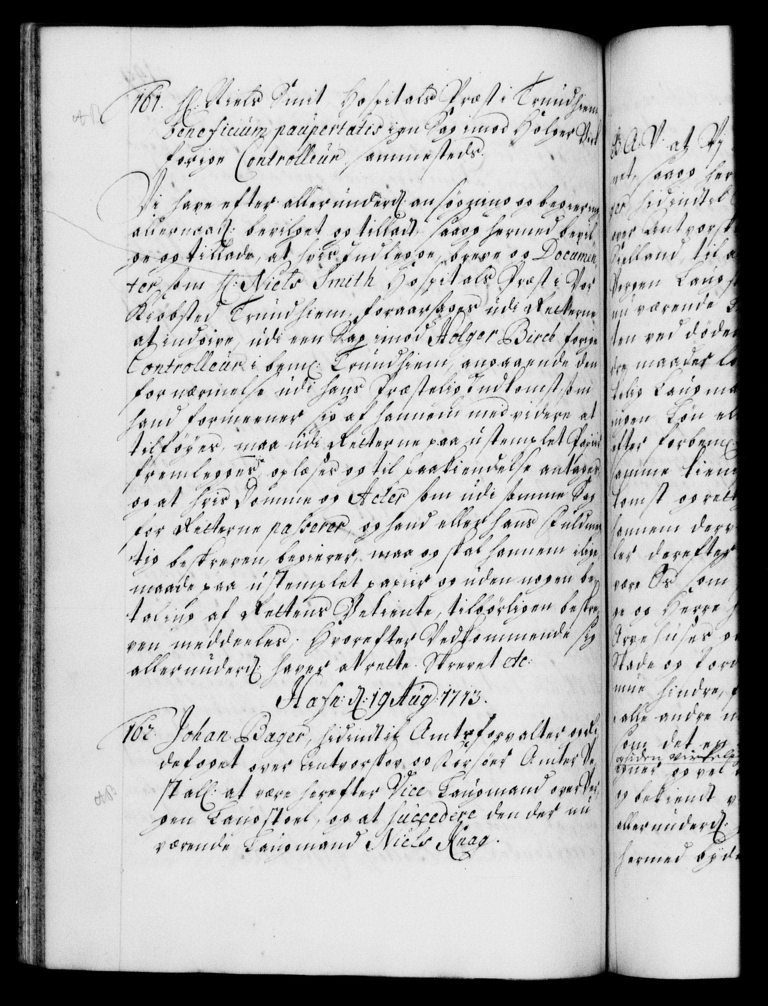 Danske Kanselli 1572-1799, AV/RA-EA-3023/F/Fc/Fca/Fcaa/L0021: Norske registre, 1712-1715, p. 149b