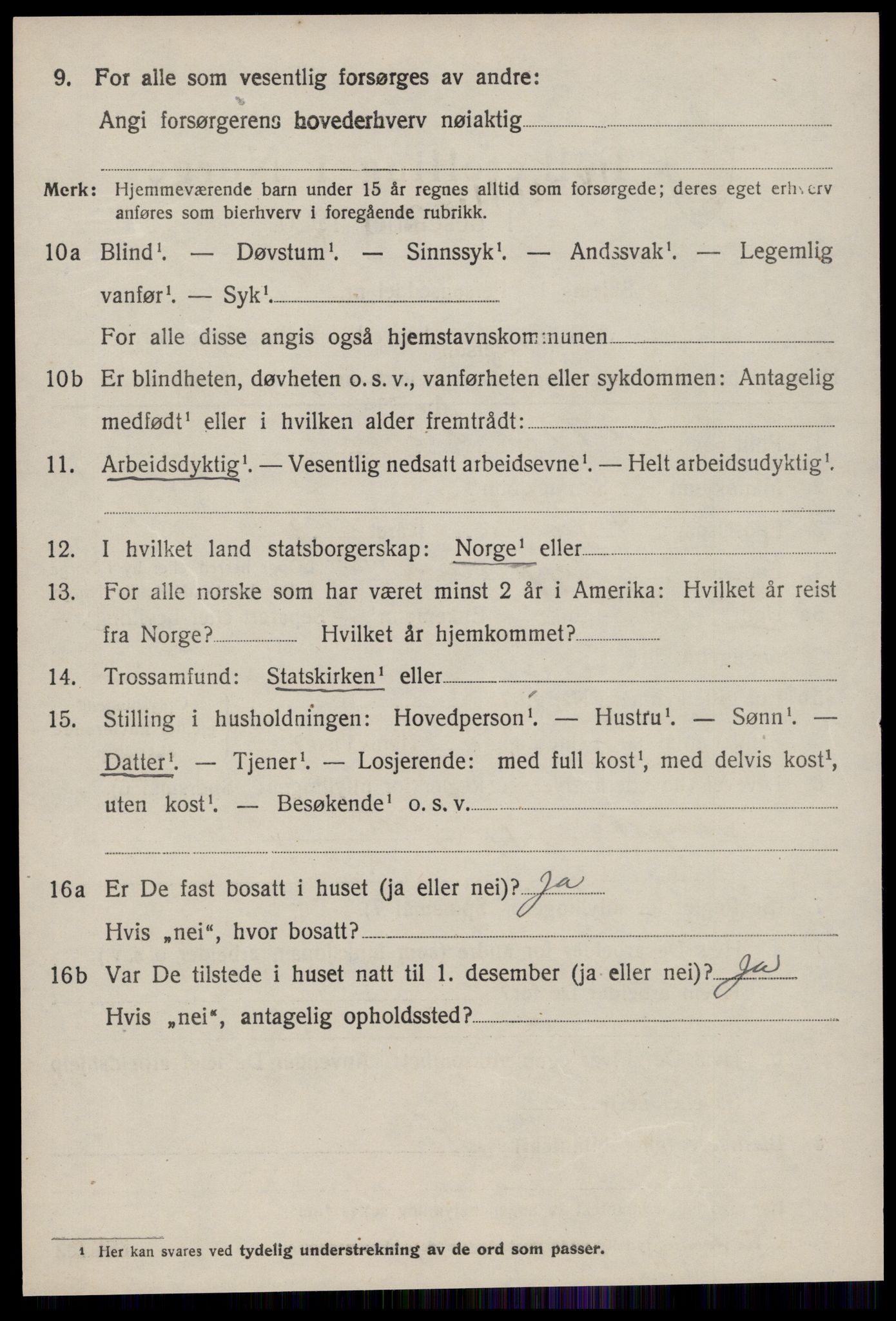 SAT, 1920 census for Grytten, 1920, p. 1903