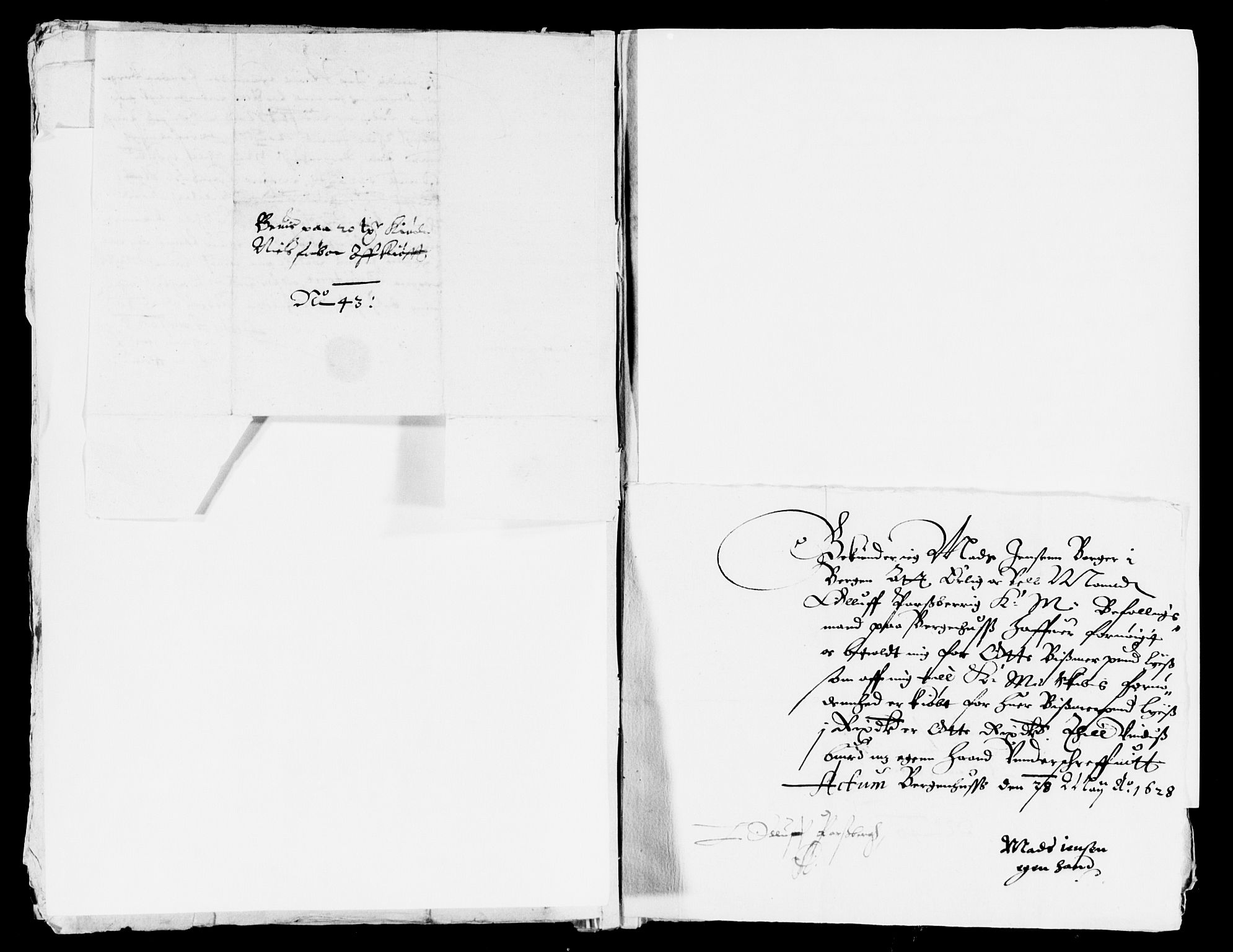 Rentekammeret inntil 1814, Reviderte regnskaper, Lensregnskaper, AV/RA-EA-5023/R/Rb/Rbt/L0044: Bergenhus len, 1627-1628