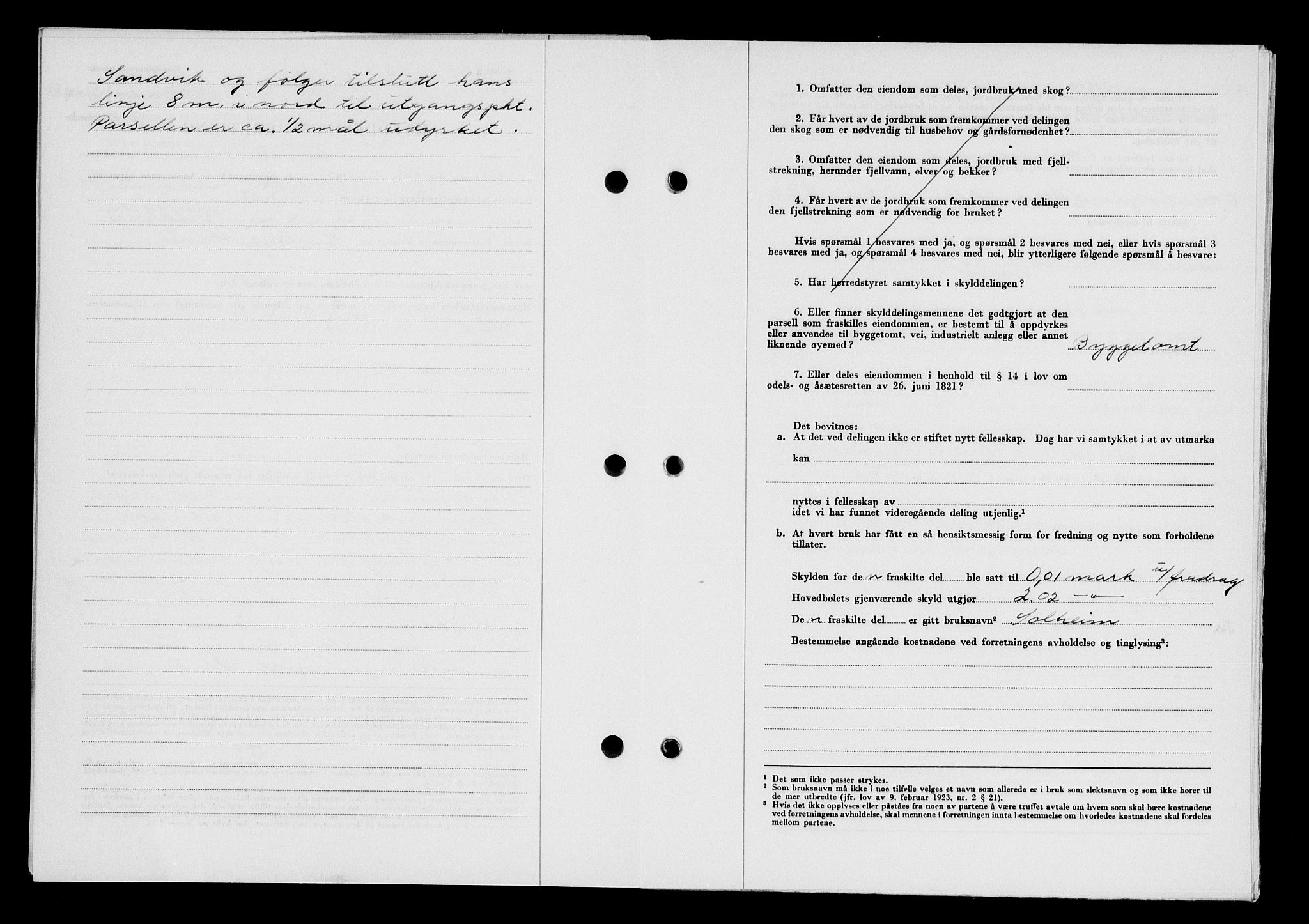 Karmsund sorenskriveri, SAST/A-100311/01/II/IIB/L0125: Mortgage book no. 105A, 1957-1957, Diary no: : 1671/1957