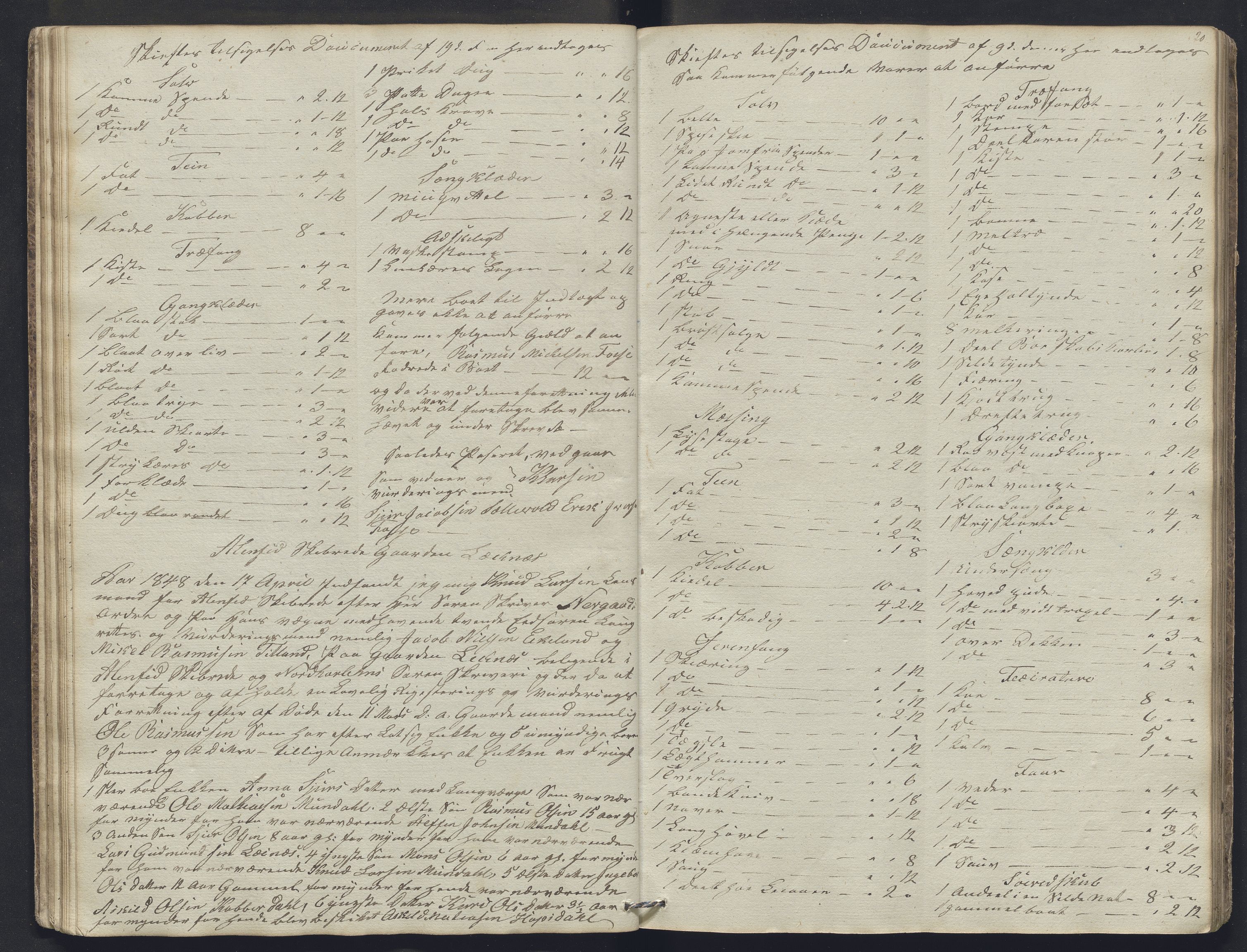 Nordhordland sorenskrivar, AV/SAB-A-2901/1/H/Hb/L0003: Registreringsprotokollar, 1846-1852, p. 20