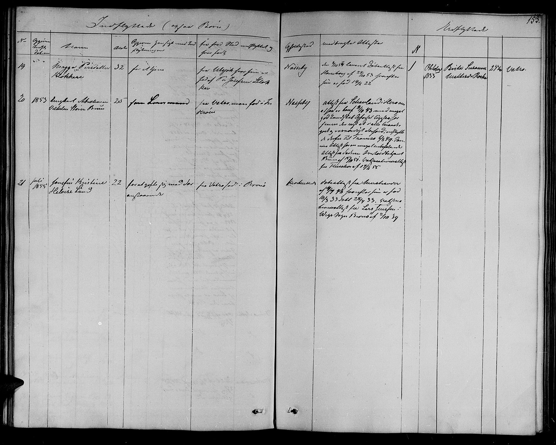 Nesseby sokneprestkontor, AV/SATØ-S-1330/H/Ha/L0001kirke: Parish register (official) no. 1, 1838-1855, p. 153