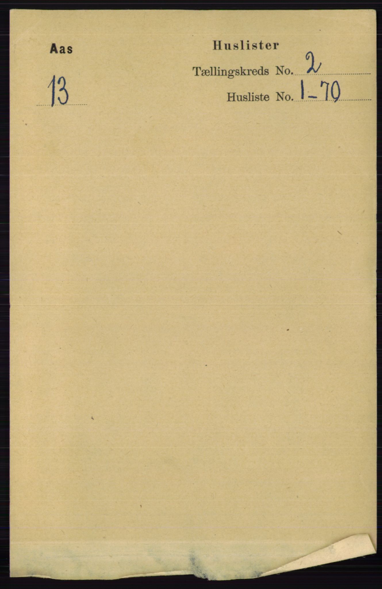 RA, 1891 census for 0214 Ås, 1891, p. 1502