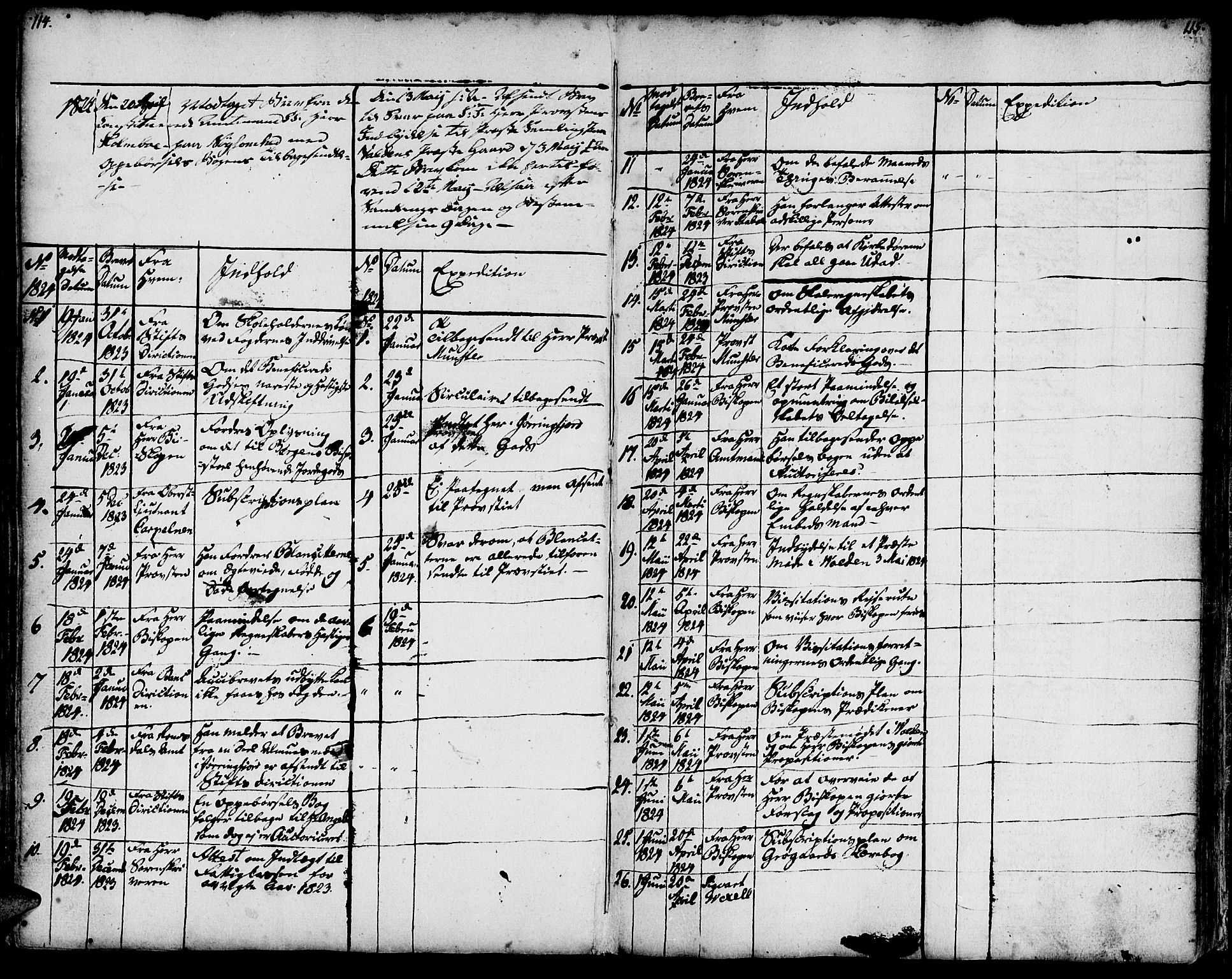 Ministerialprotokoller, klokkerbøker og fødselsregistre - Møre og Romsdal, AV/SAT-A-1454/515/L0205: Parish register (official) no. 515A01, 1733-1764, p. 114-115