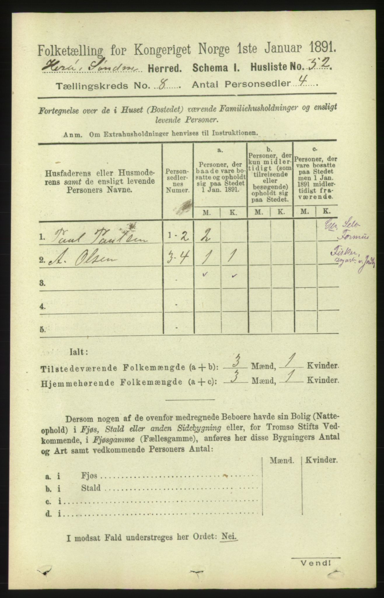 RA, 1891 census for 1515 Herøy, 1891, p. 3238