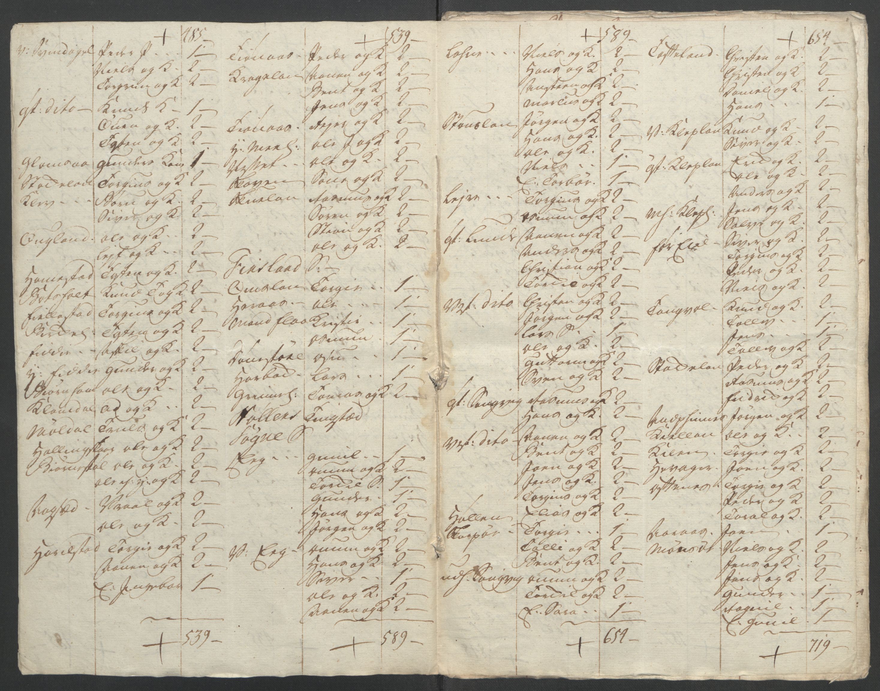 Rentekammeret inntil 1814, Reviderte regnskaper, Fogderegnskap, AV/RA-EA-4092/R45/L2704: Ekstraskatten Lista og Mandal, 1762-1768, p. 322