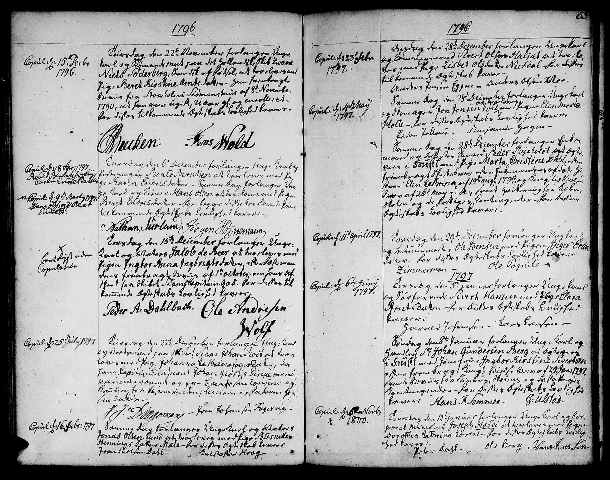 Ministerialprotokoller, klokkerbøker og fødselsregistre - Sør-Trøndelag, SAT/A-1456/601/L0041: Parish register (official) no. 601A09, 1784-1801, p. 63