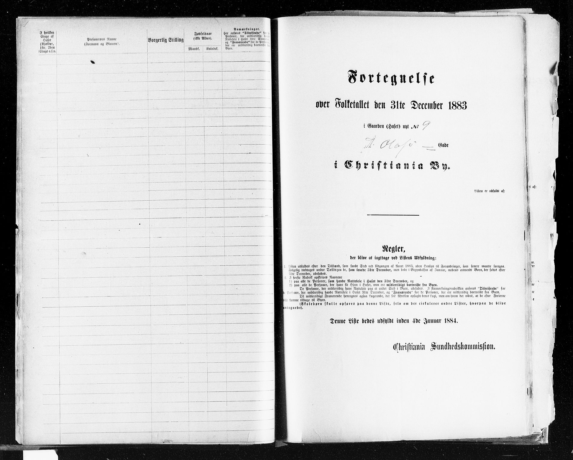 OBA, Municipal Census 1883 for Kristiania, 1883, p. 4269