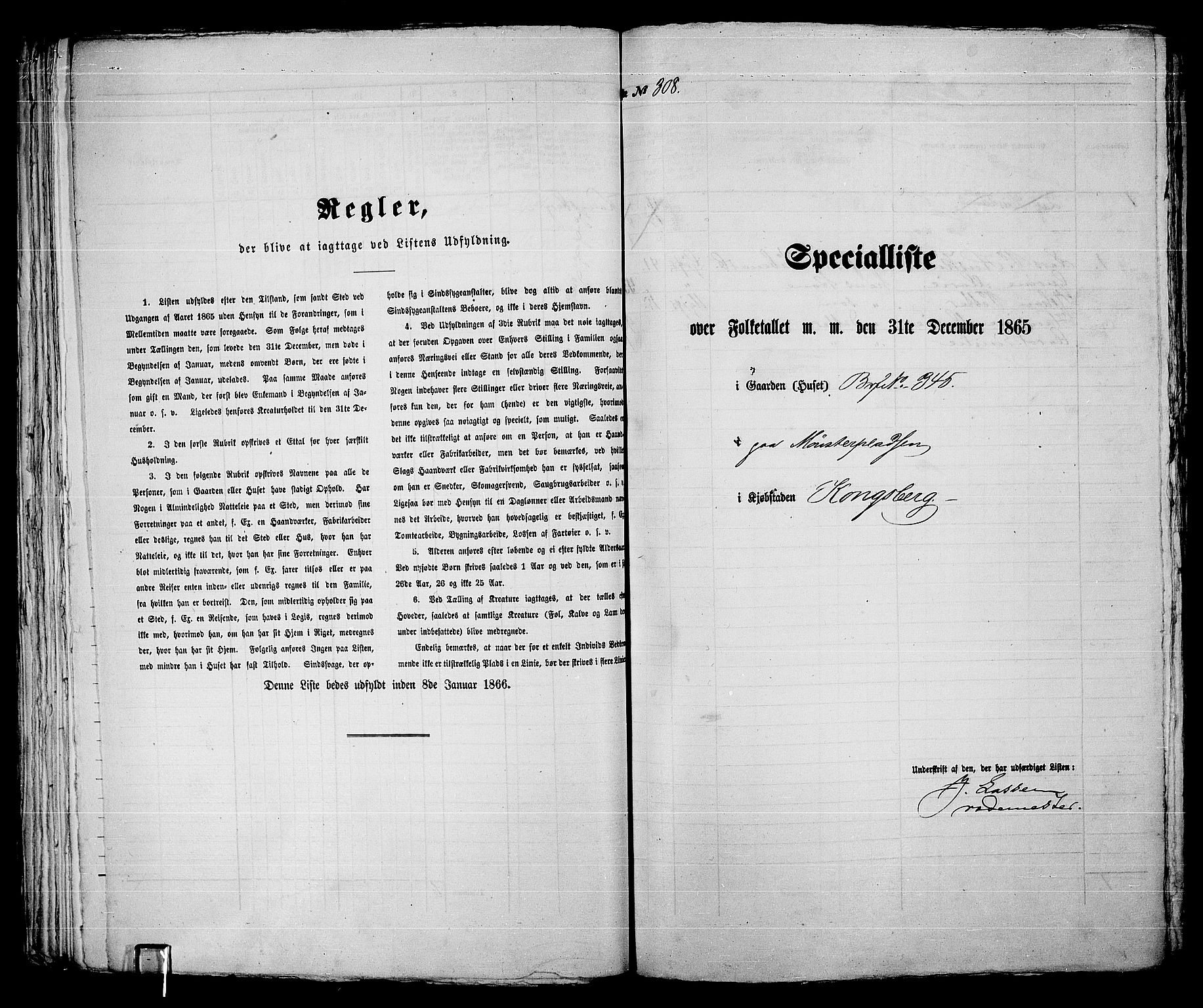 RA, 1865 census for Kongsberg/Kongsberg, 1865, p. 635