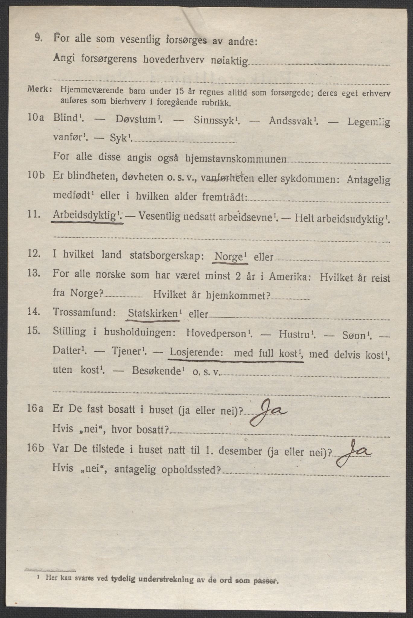 SAB, 1920 census for Aurland, 1920, p. 27