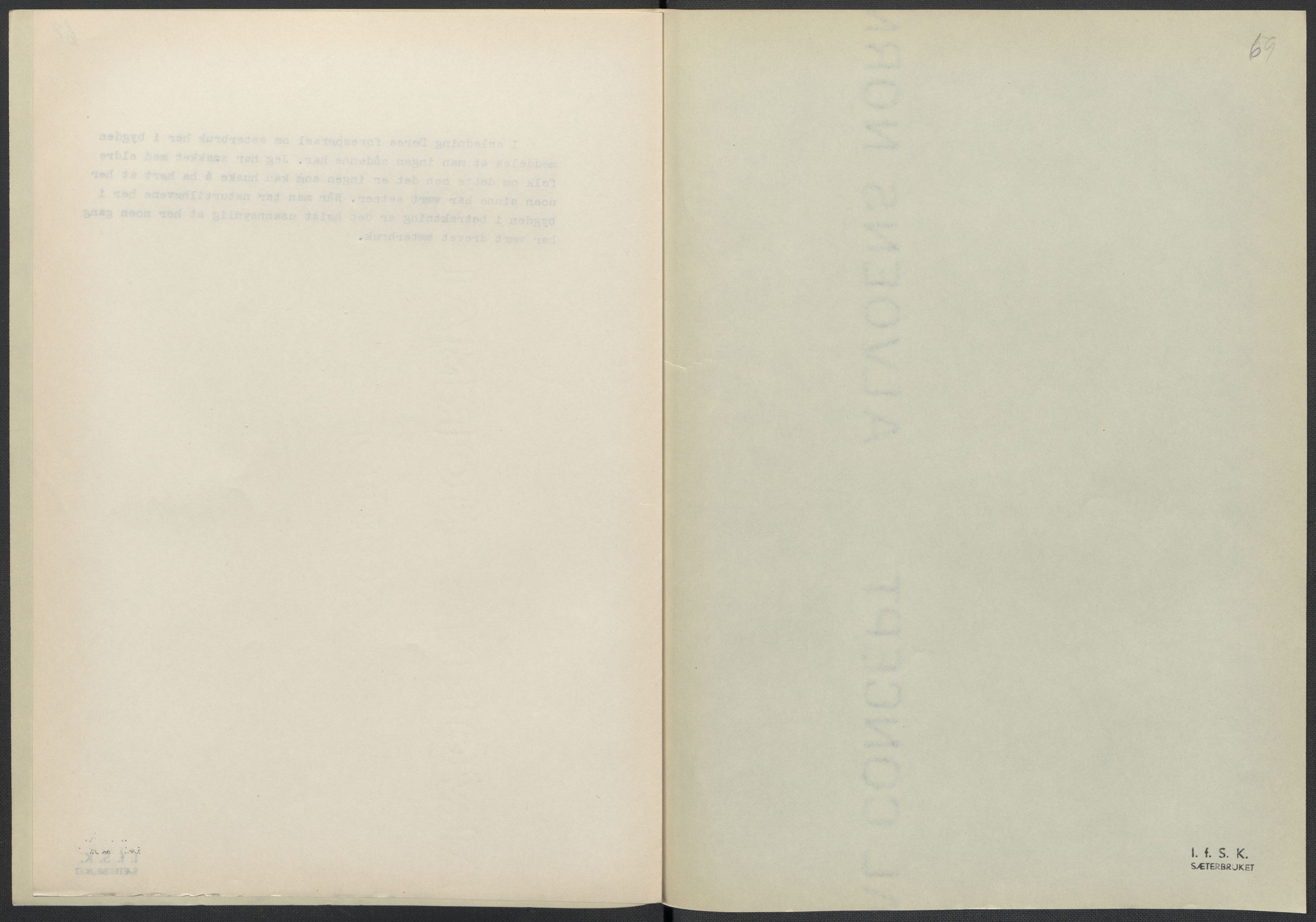 Instituttet for sammenlignende kulturforskning, AV/RA-PA-0424/F/Fc/L0016/0003: Eske B16: / Nordland (perm XLVIII), 1932-1937, p. 69