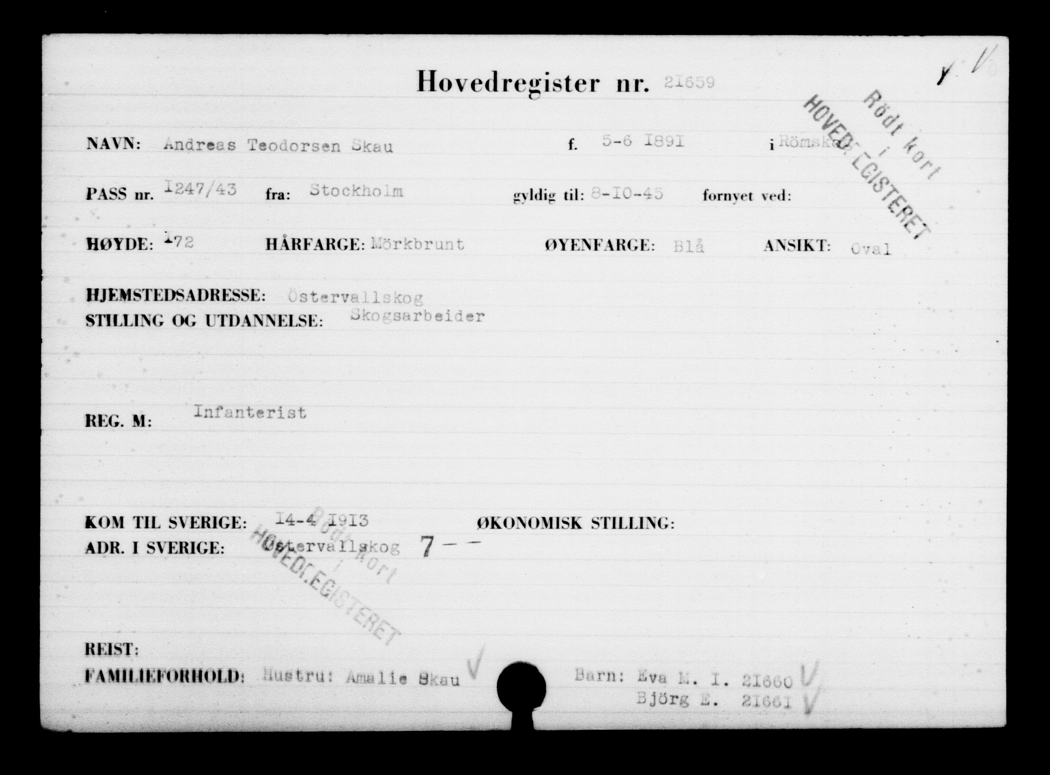 Den Kgl. Norske Legasjons Flyktningskontor, RA/S-6753/V/Va/L0009: Kjesäterkartoteket.  Flyktningenr. 18502-22048, 1940-1945, p. 2684