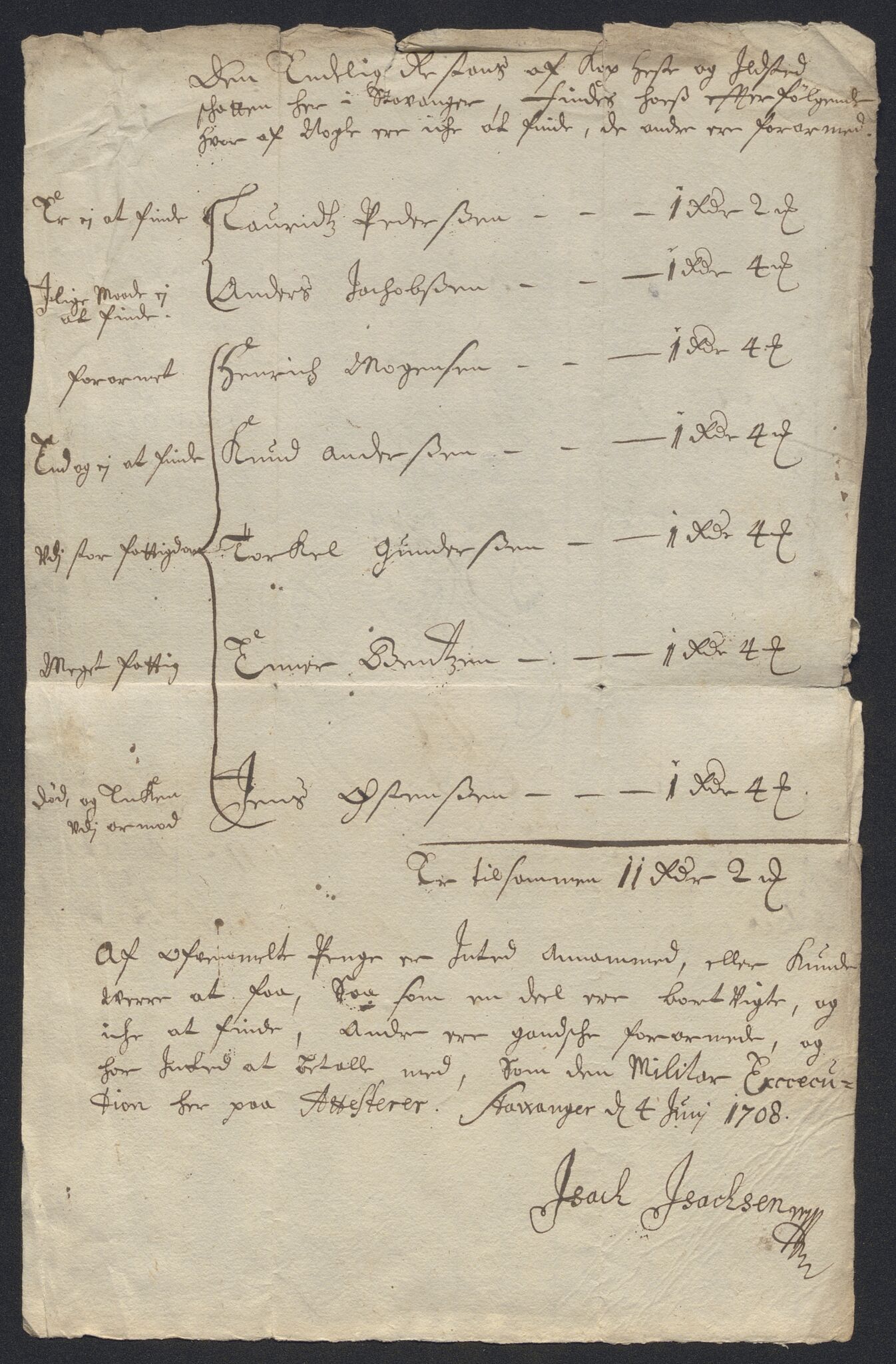 Rentekammeret inntil 1814, Reviderte regnskaper, Byregnskaper, AV/RA-EA-4066/R/Ro/L0302: [O4] Kontribusjonsregnskap, 1687-1711, p. 240