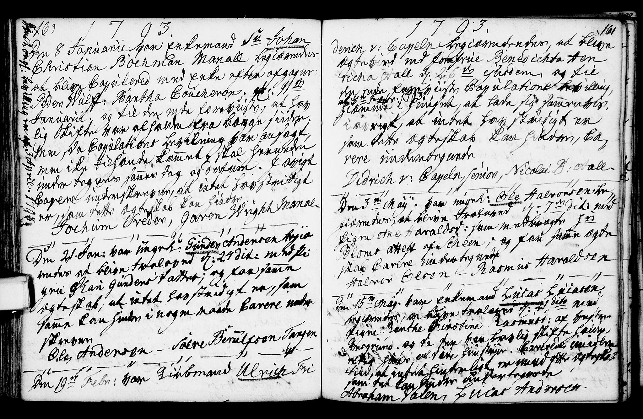 Porsgrunn kirkebøker , SAKO/A-104/F/Fa/L0003: Parish register (official) no. 3, 1764-1814, p. 160-161