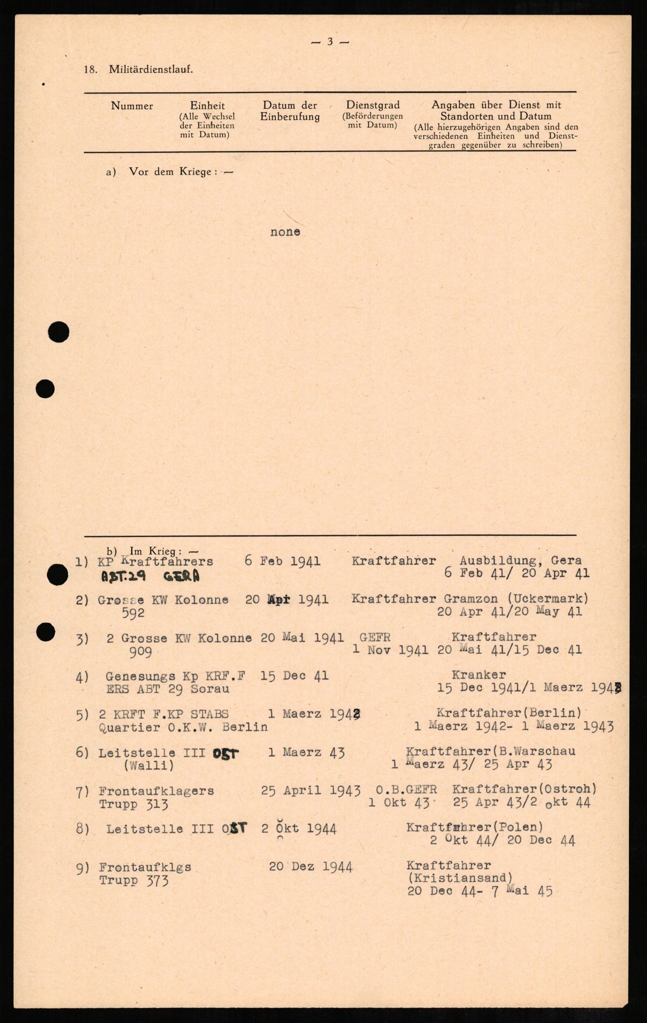 Forsvaret, Forsvarets overkommando II, AV/RA-RAFA-3915/D/Db/L0006: CI Questionaires. Tyske okkupasjonsstyrker i Norge. Tyskere., 1945-1946, p. 76