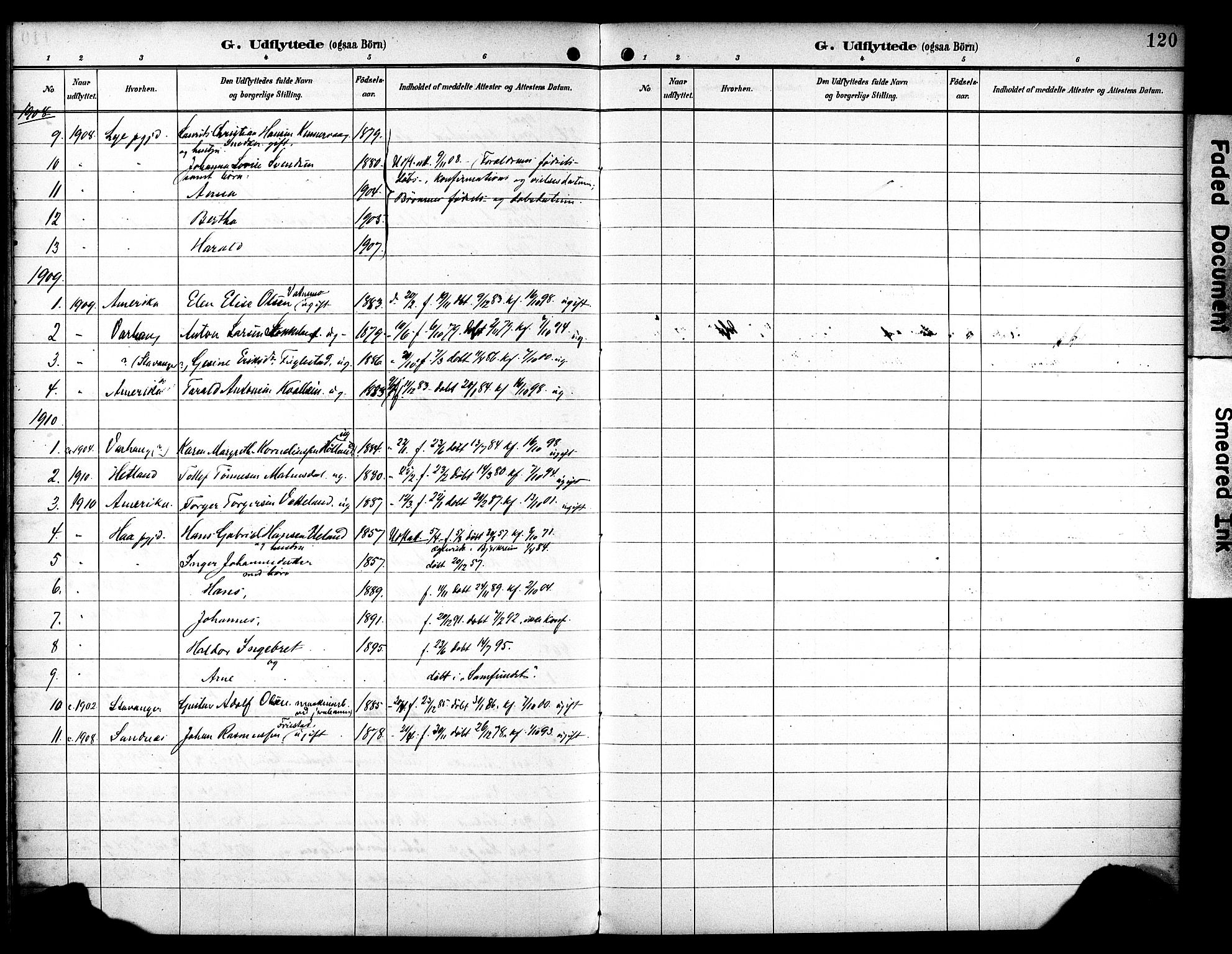 Eigersund sokneprestkontor, SAST/A-101807/S08/L0020: Parish register (official) no. A 19, 1893-1910, p. 120