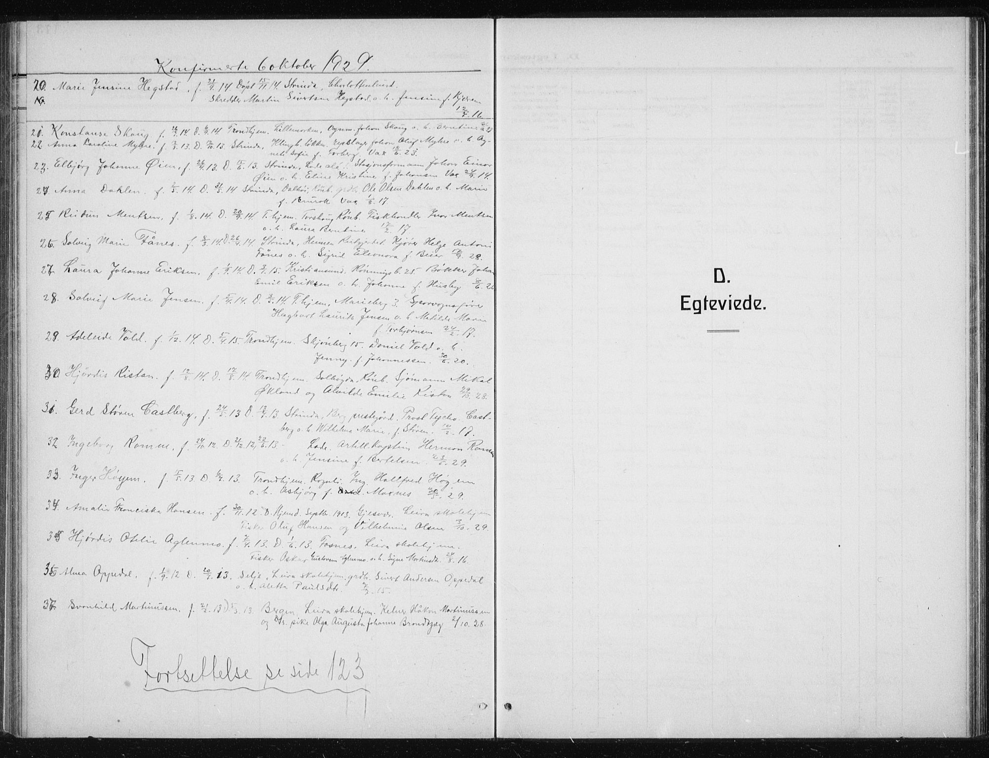 Ministerialprotokoller, klokkerbøker og fødselsregistre - Sør-Trøndelag, AV/SAT-A-1456/606/L0314: Parish register (copy) no. 606C10, 1911-1937