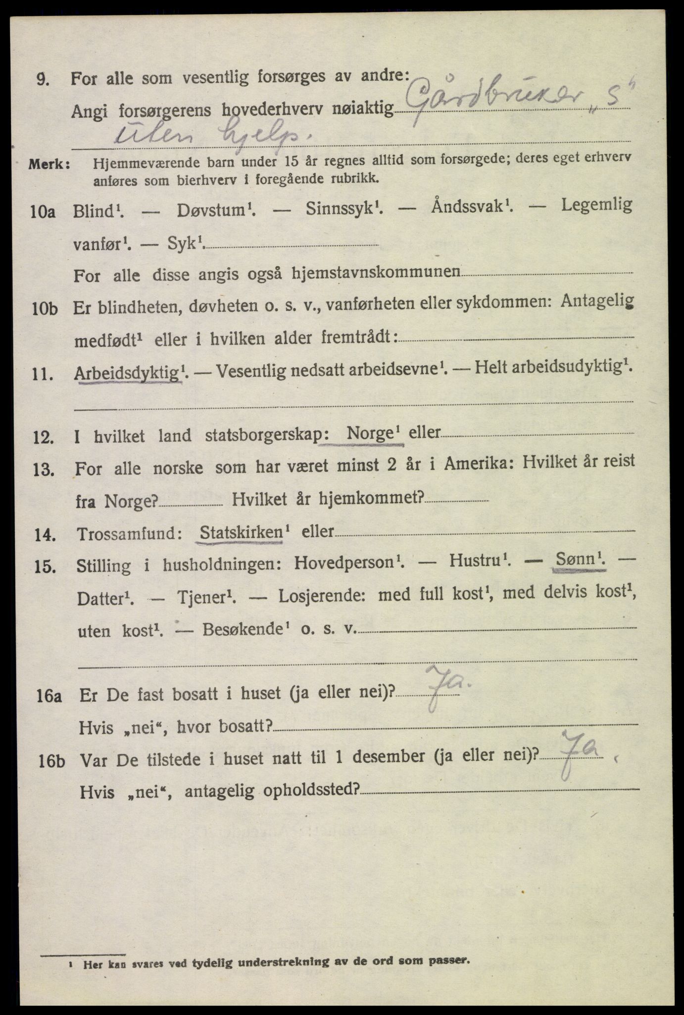 SAH, 1920 census for Østre Toten, 1920, p. 7637