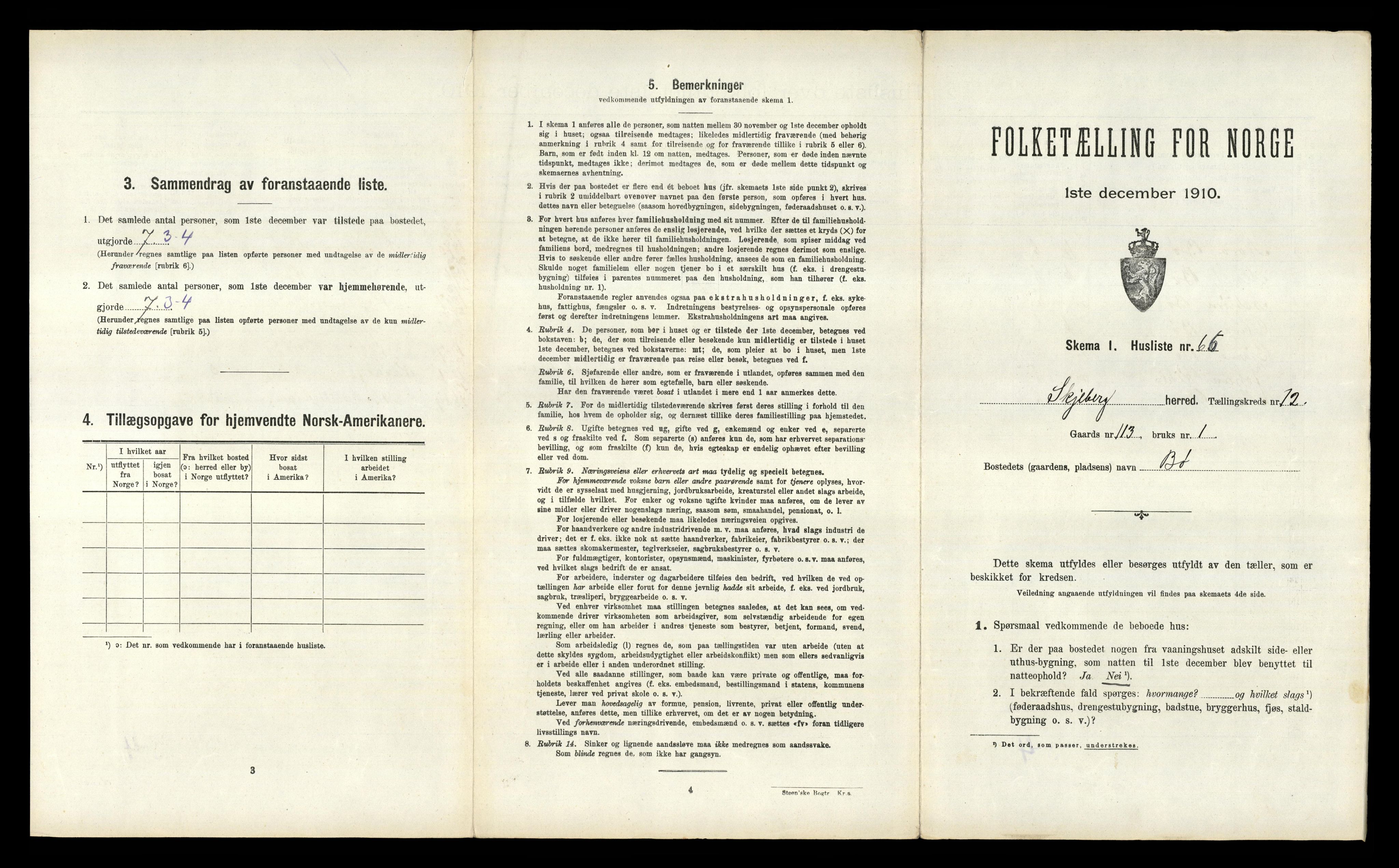 RA, 1910 census for Skjeberg, 1910, p. 1746