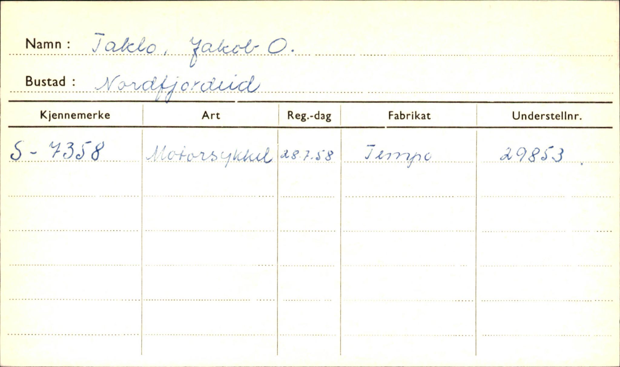 Statens vegvesen, Sogn og Fjordane vegkontor, SAB/A-5301/4/F/L0002: Eigarregister Fjordane til 1.6.1961, 1930-1961, p. 112