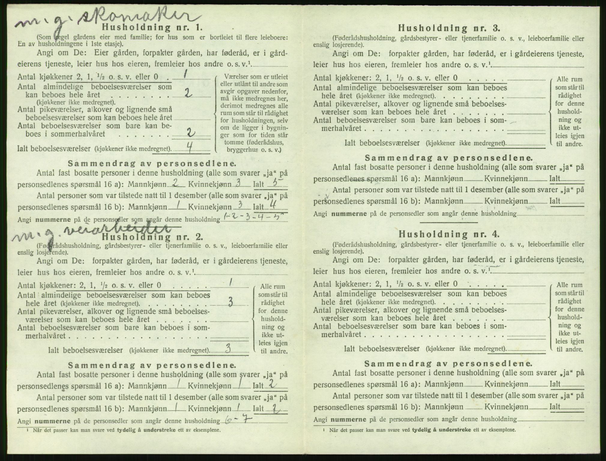 SAT, 1920 census for Sykkylven, 1920, p. 490