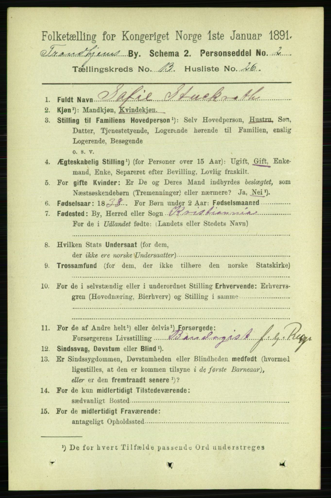 RA, 1891 census for 1601 Trondheim, 1891, p. 10491