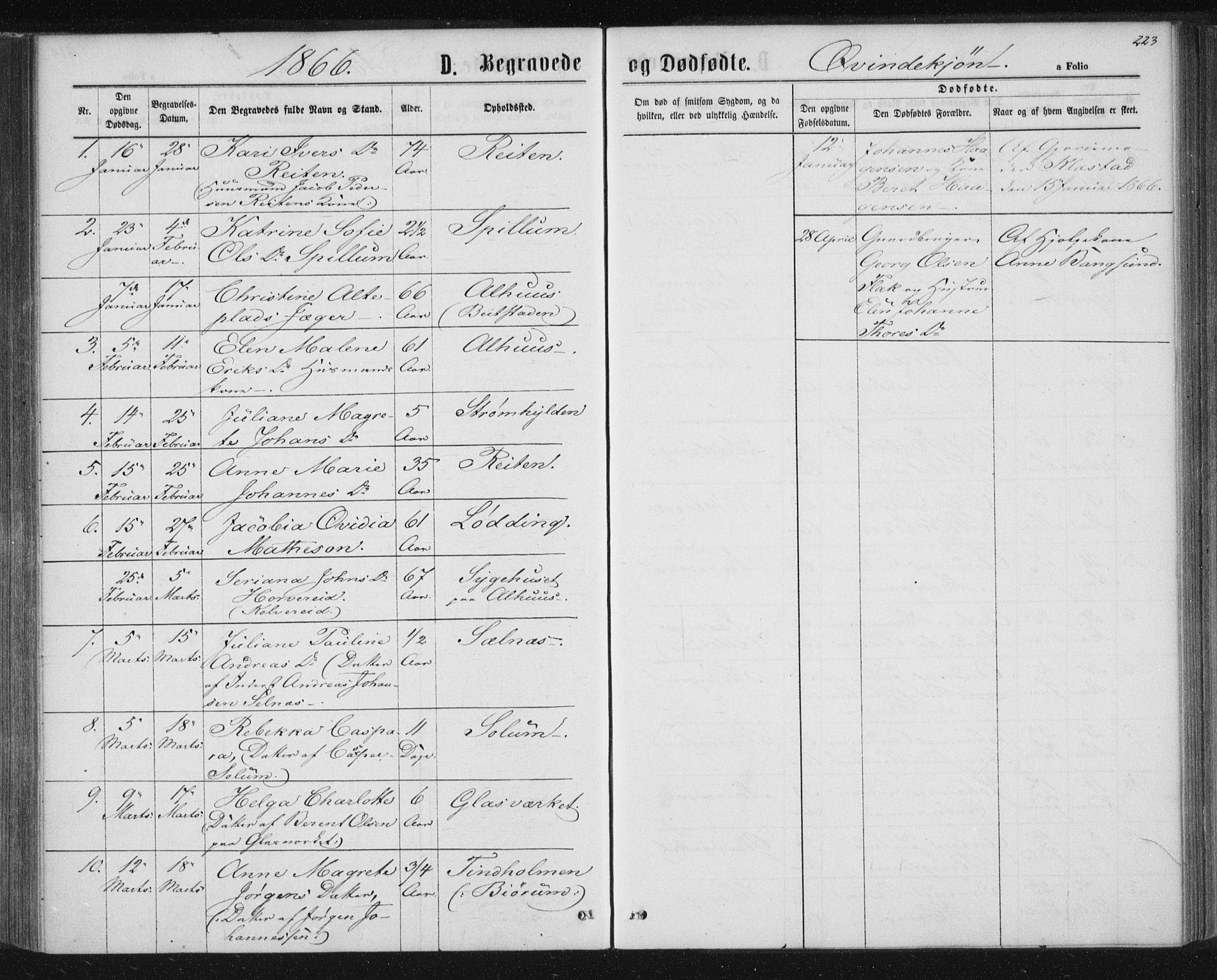 Ministerialprotokoller, klokkerbøker og fødselsregistre - Nord-Trøndelag, AV/SAT-A-1458/768/L0570: Parish register (official) no. 768A05, 1865-1874, p. 223