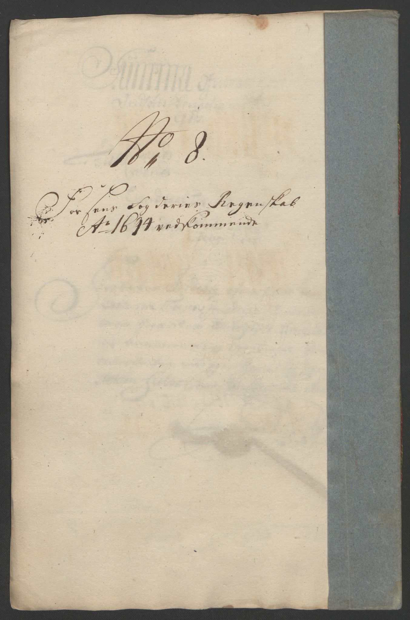 Rentekammeret inntil 1814, Reviderte regnskaper, Fogderegnskap, RA/EA-4092/R57/L3850: Fogderegnskap Fosen, 1694, p. 129