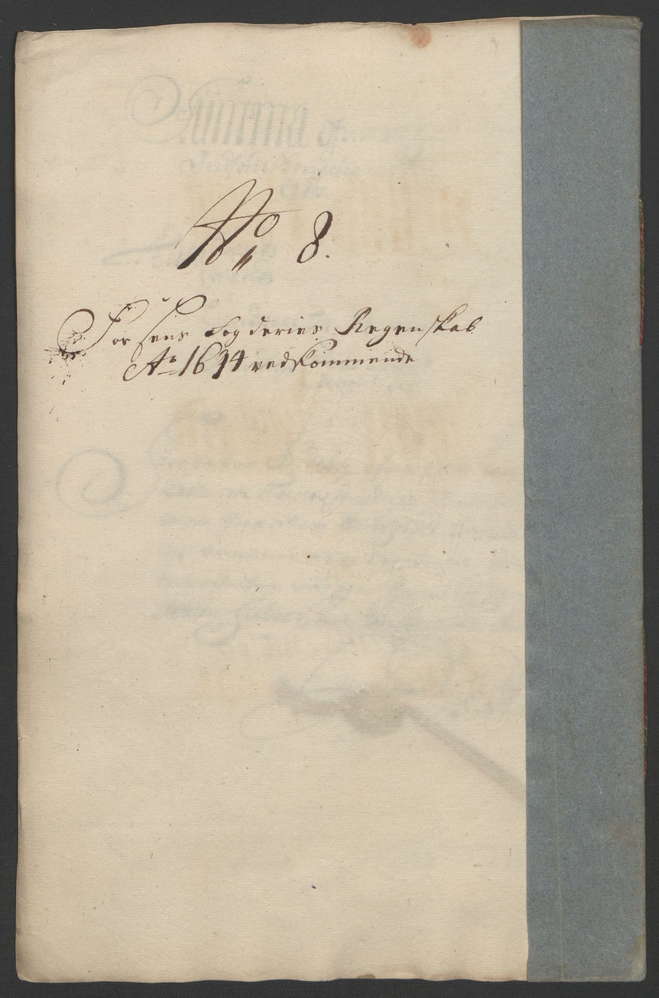 Rentekammeret inntil 1814, Reviderte regnskaper, Fogderegnskap, AV/RA-EA-4092/R57/L3850: Fogderegnskap Fosen, 1694, p. 129