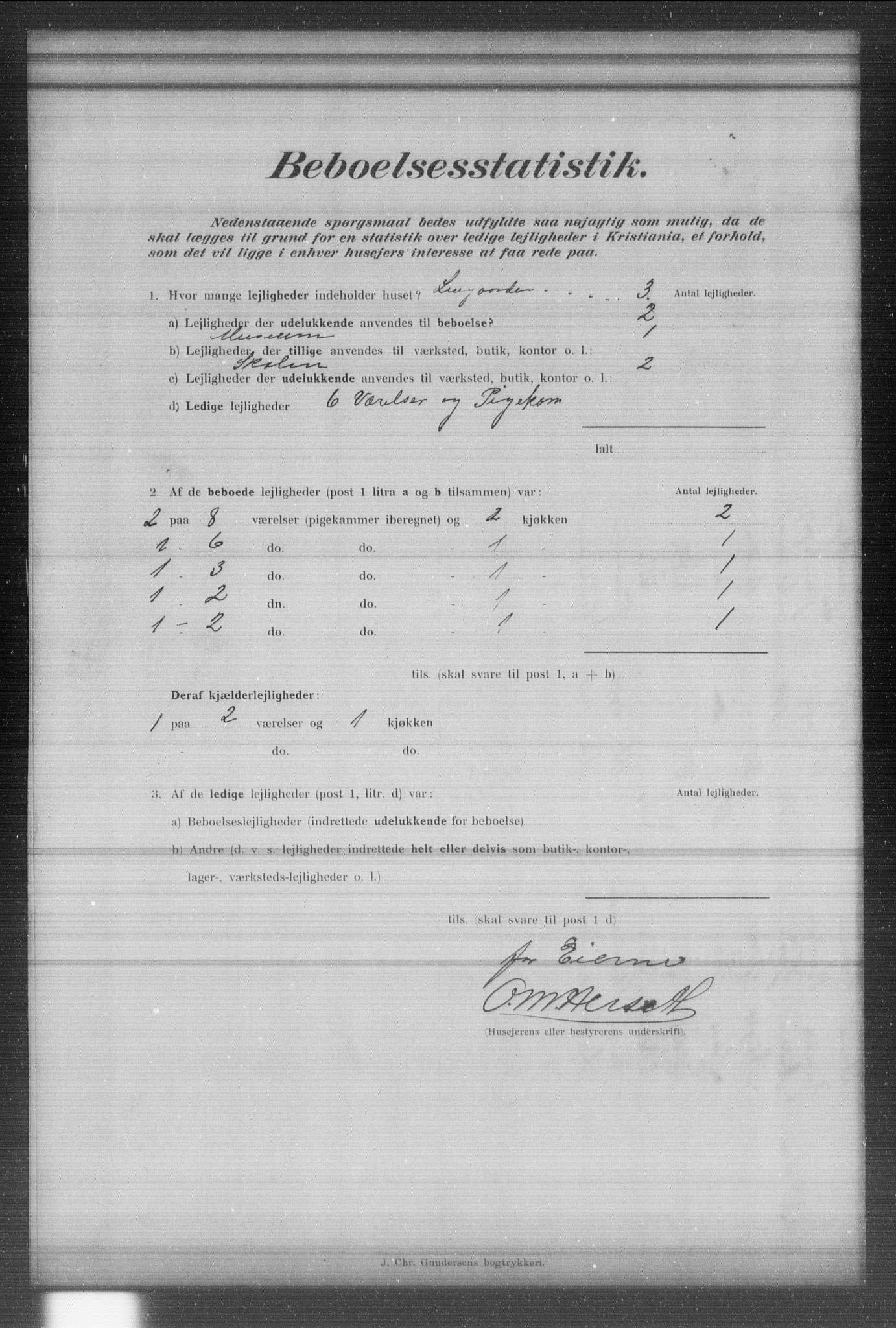 OBA, Municipal Census 1902 for Kristiania, 1902, p. 19109