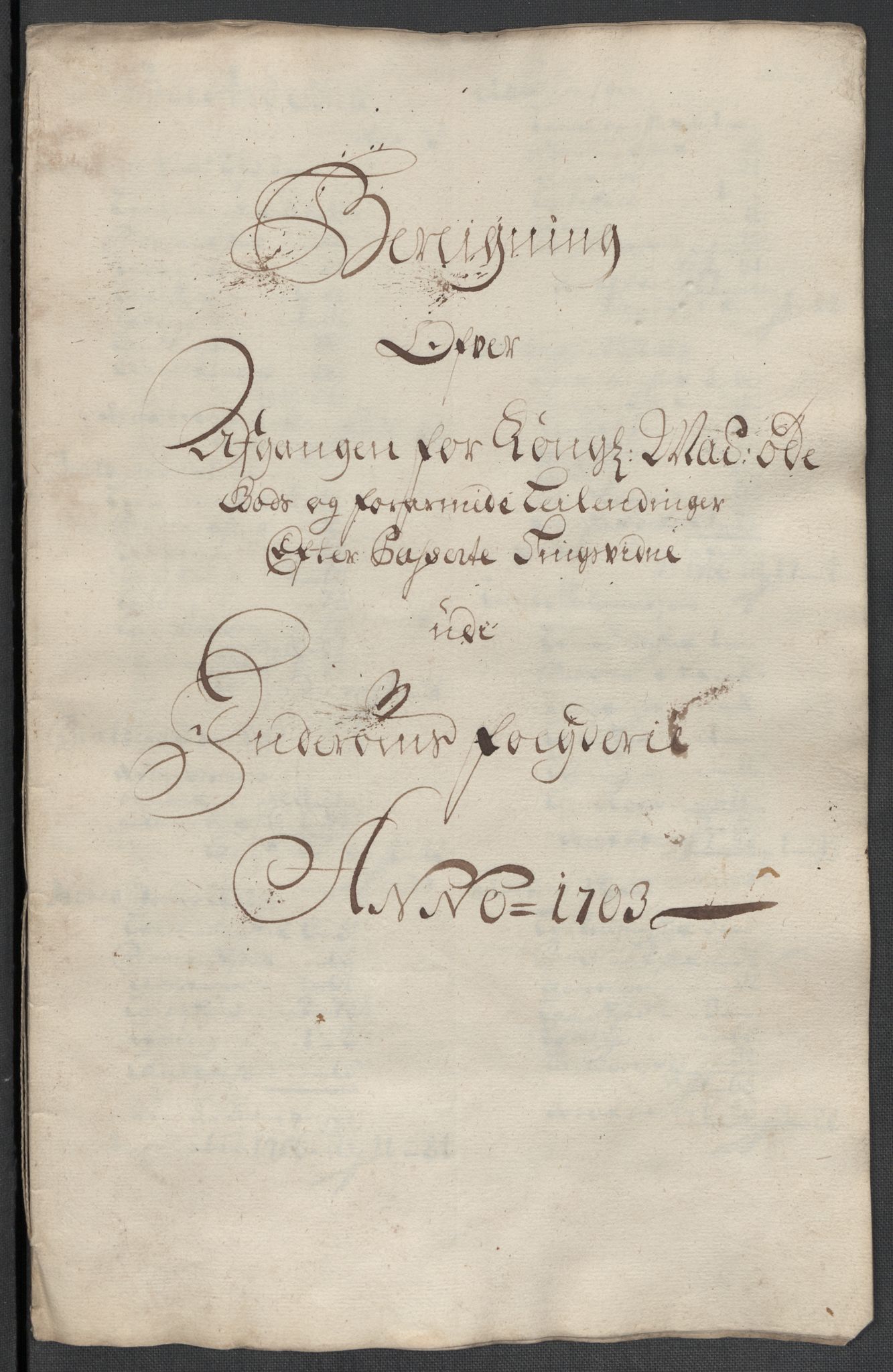 Rentekammeret inntil 1814, Reviderte regnskaper, Fogderegnskap, AV/RA-EA-4092/R63/L4313: Fogderegnskap Inderøy, 1703-1704, p. 288