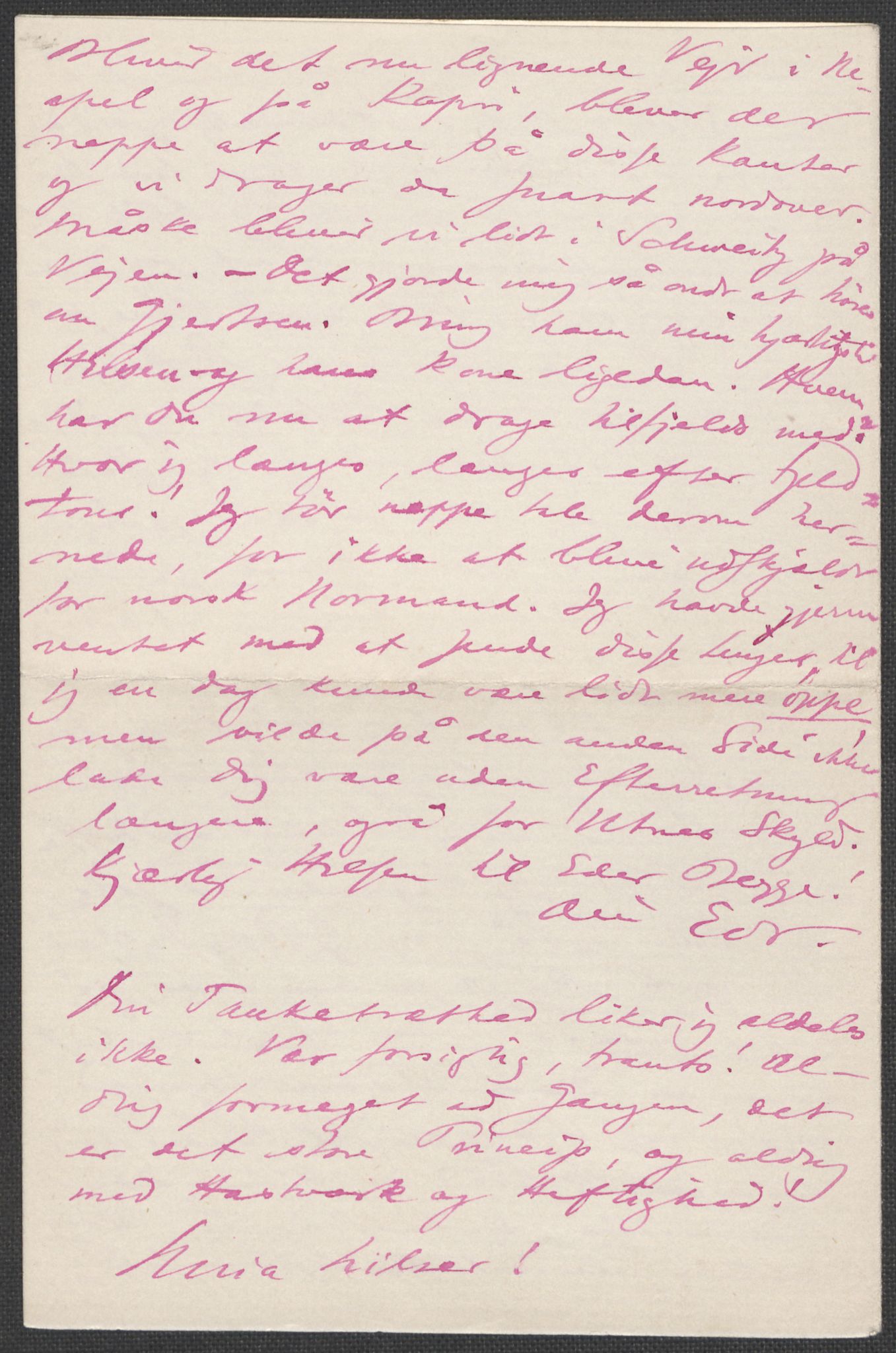 Beyer, Frants, AV/RA-PA-0132/F/L0001: Brev fra Edvard Grieg til Frantz Beyer og "En del optegnelser som kan tjene til kommentar til brevene" av Marie Beyer, 1872-1907, p. 111