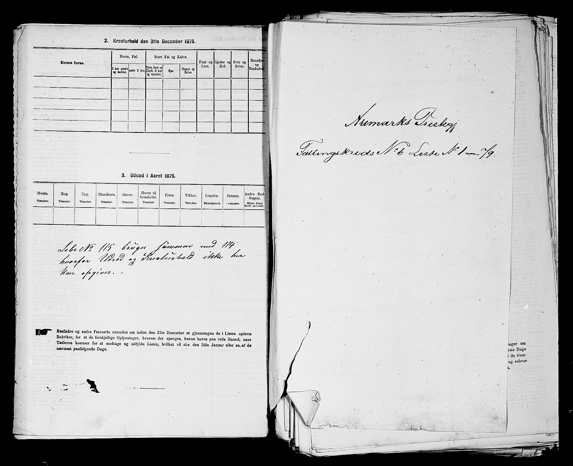 RA, 1875 census for 0118P Aremark, 1875, p. 829
