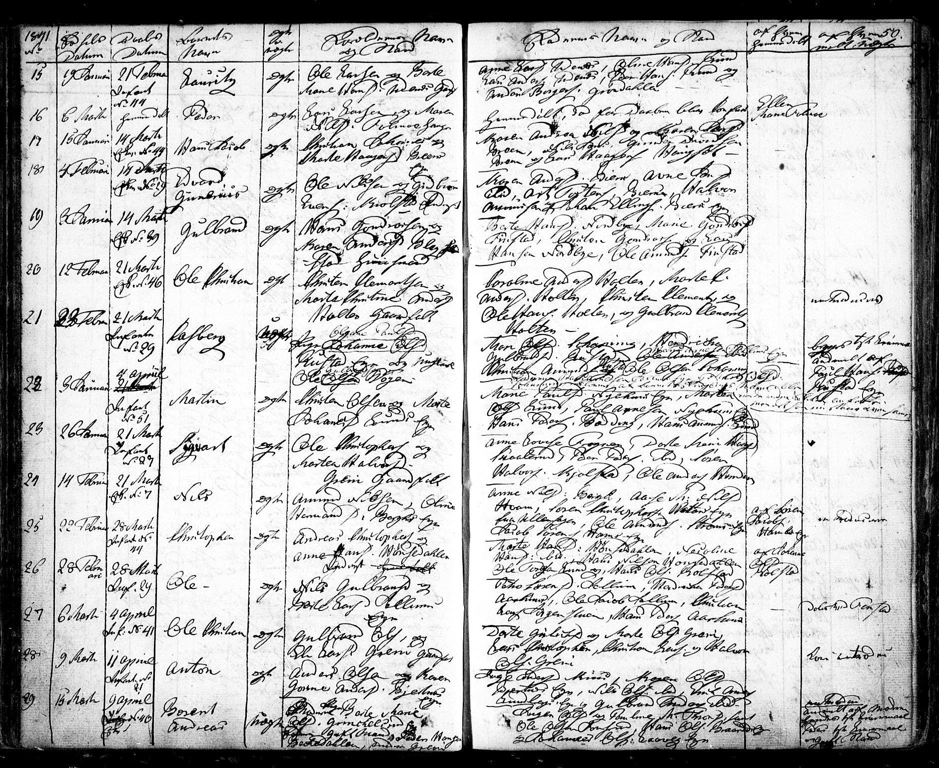 Nes prestekontor Kirkebøker, AV/SAO-A-10410/F/Fa/L0006: Parish register (official) no. I 6, 1833-1845, p. 50