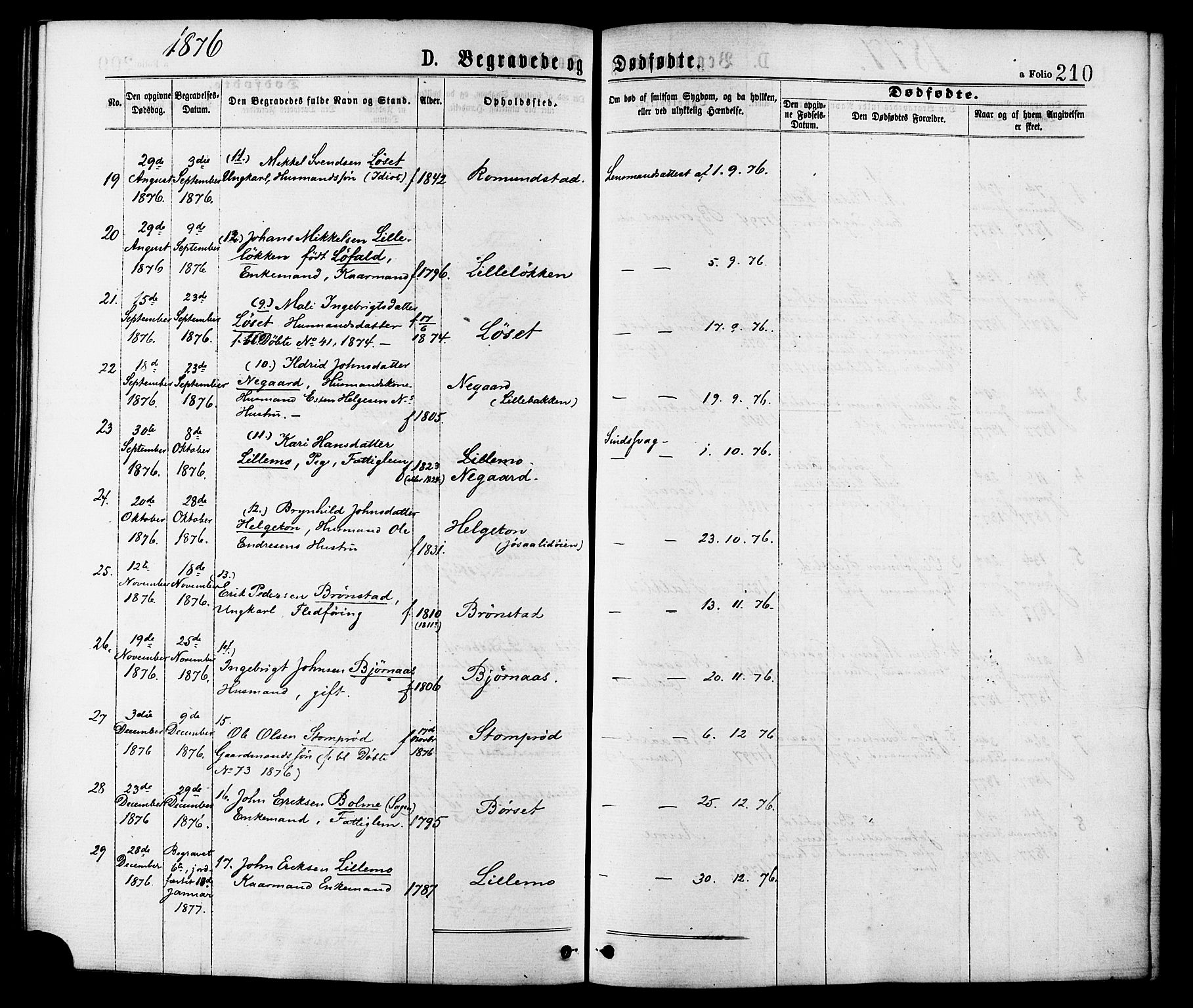 Ministerialprotokoller, klokkerbøker og fødselsregistre - Møre og Romsdal, AV/SAT-A-1454/598/L1068: Parish register (official) no. 598A02, 1872-1881, p. 210