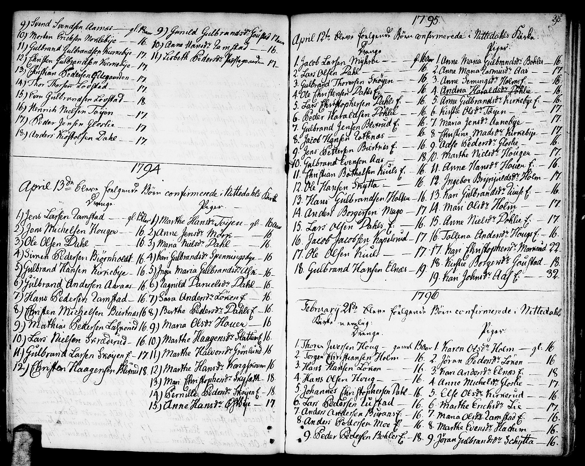 Nittedal prestekontor Kirkebøker, SAO/A-10365a/F/Fa/L0002: Parish register (official) no. I 2, 1779-1814, p. 295