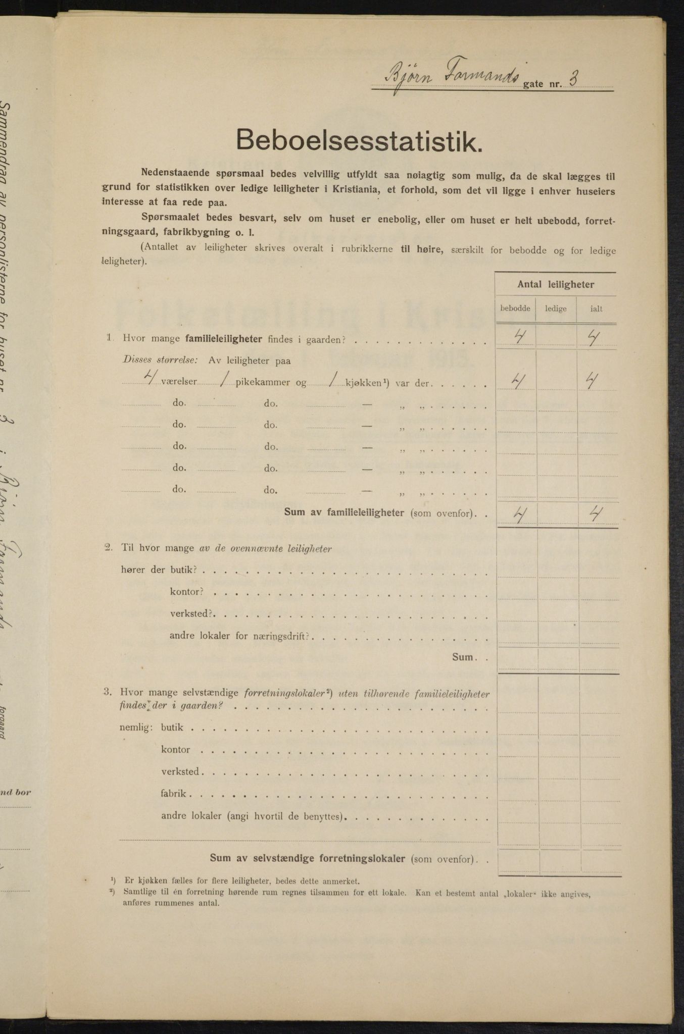 OBA, Municipal Census 1915 for Kristiania, 1915, p. 6621