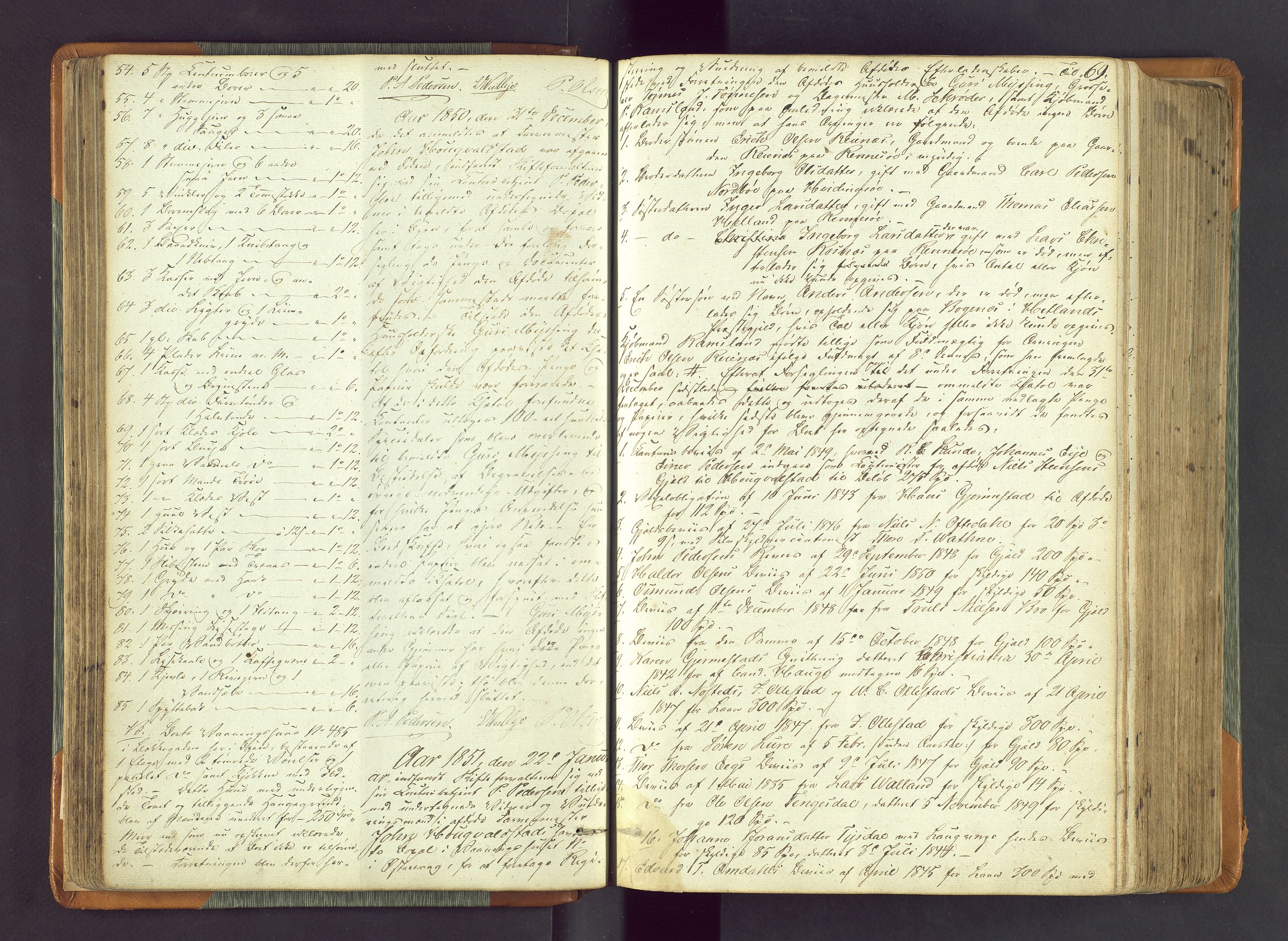 Stavanger byfogd, AV/SAST-A-101408/001/5/50/503BA/L0002: Registreringsprotokoll, 1846-1864, p. 69