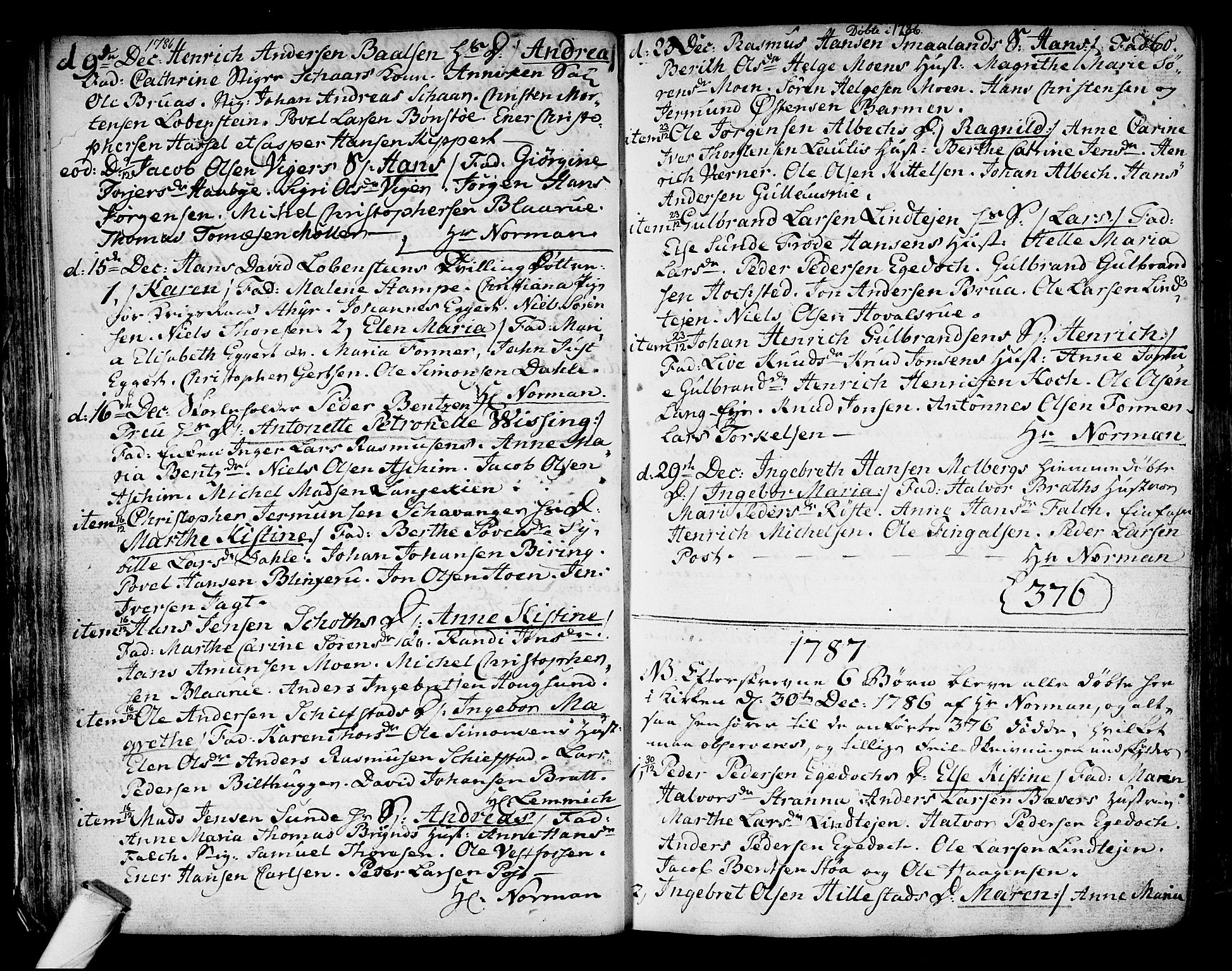 Kongsberg kirkebøker, SAKO/A-22/F/Fa/L0006: Parish register (official) no. I 6, 1783-1797, p. 60