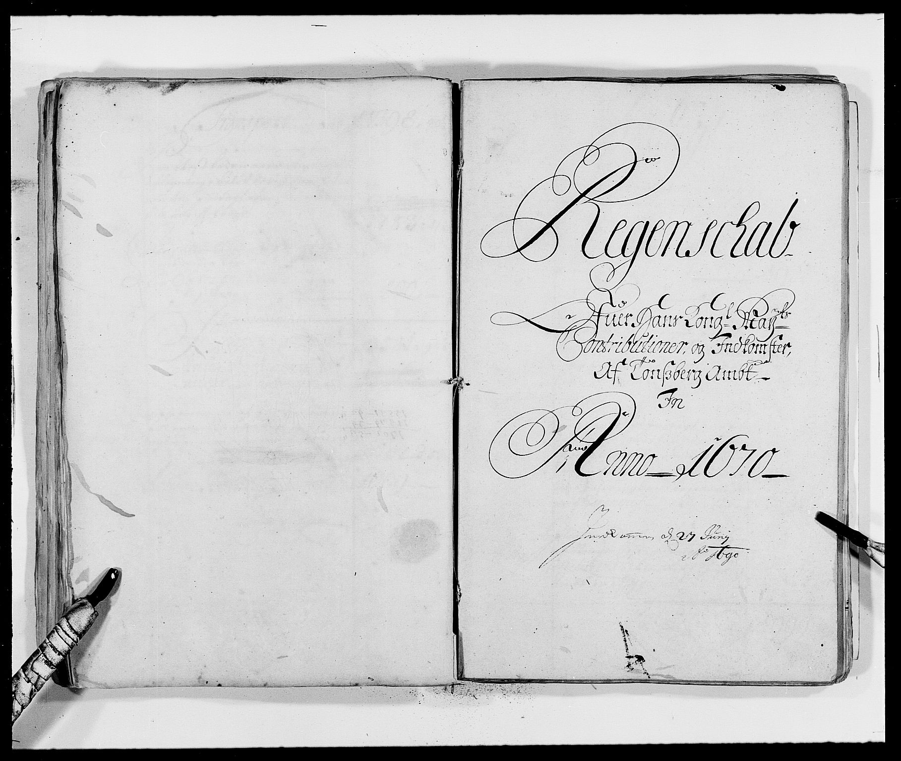 Rentekammeret inntil 1814, Reviderte regnskaper, Fogderegnskap, RA/EA-4092/R32/L1839: Fogderegnskap Jarlsberg grevskap, 1664-1673, p. 89