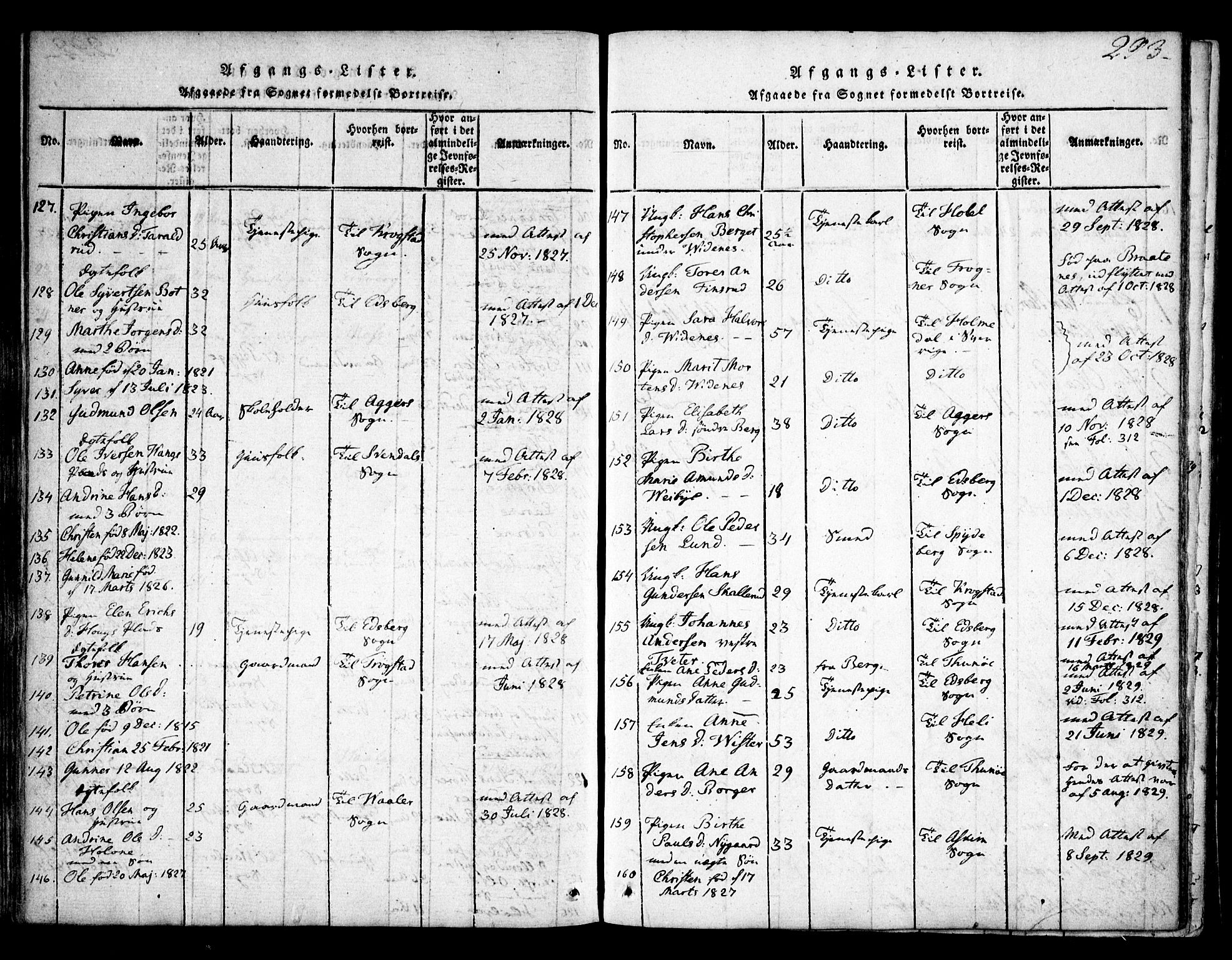 Skiptvet prestekontor Kirkebøker, AV/SAO-A-20009/F/Fa/L0005: Parish register (official) no. 5, 1814-1838, p. 293