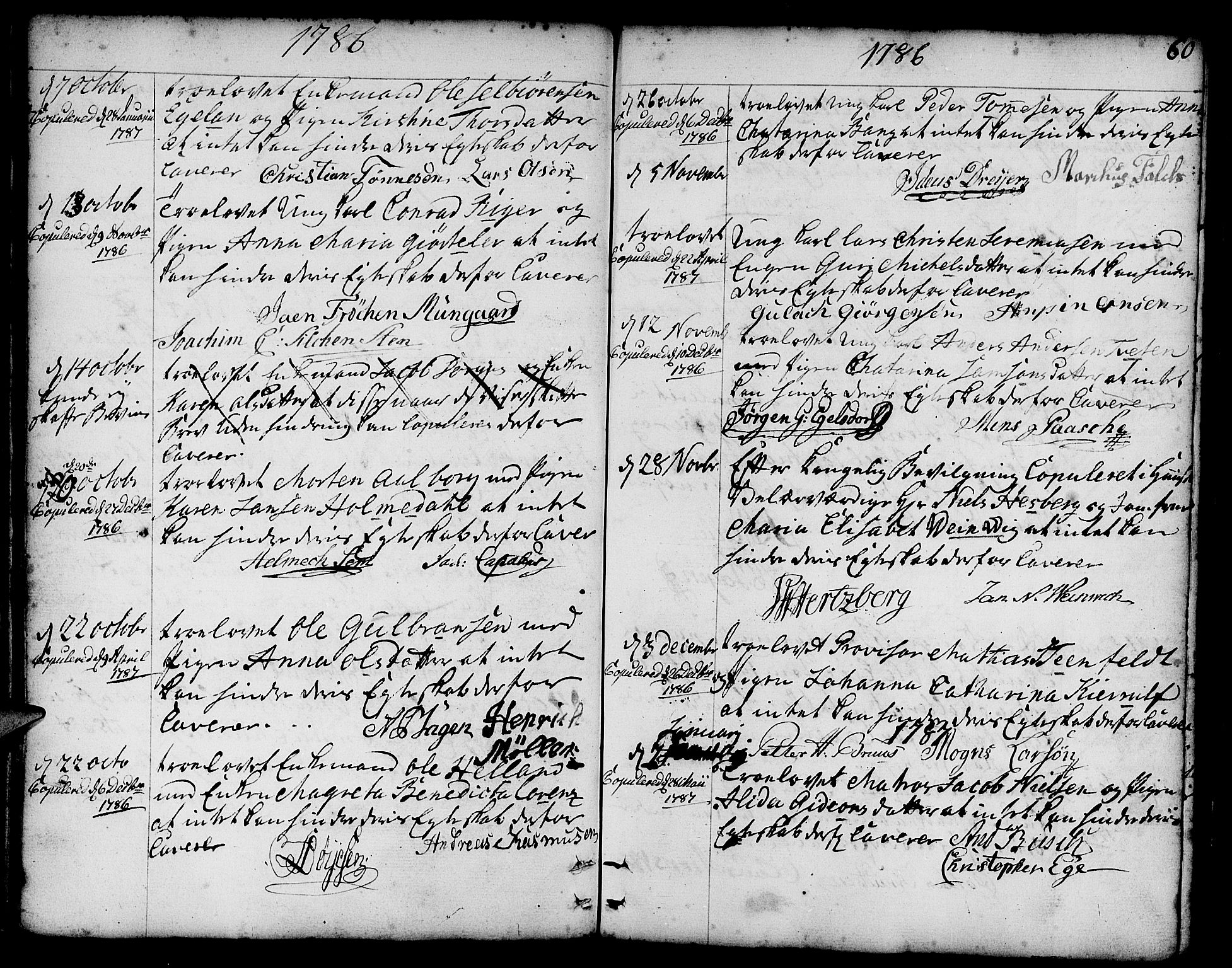 Nykirken Sokneprestembete, AV/SAB-A-77101/H/Haa/L0008: Parish register (official) no. A 8, 1776-1814, p. 60