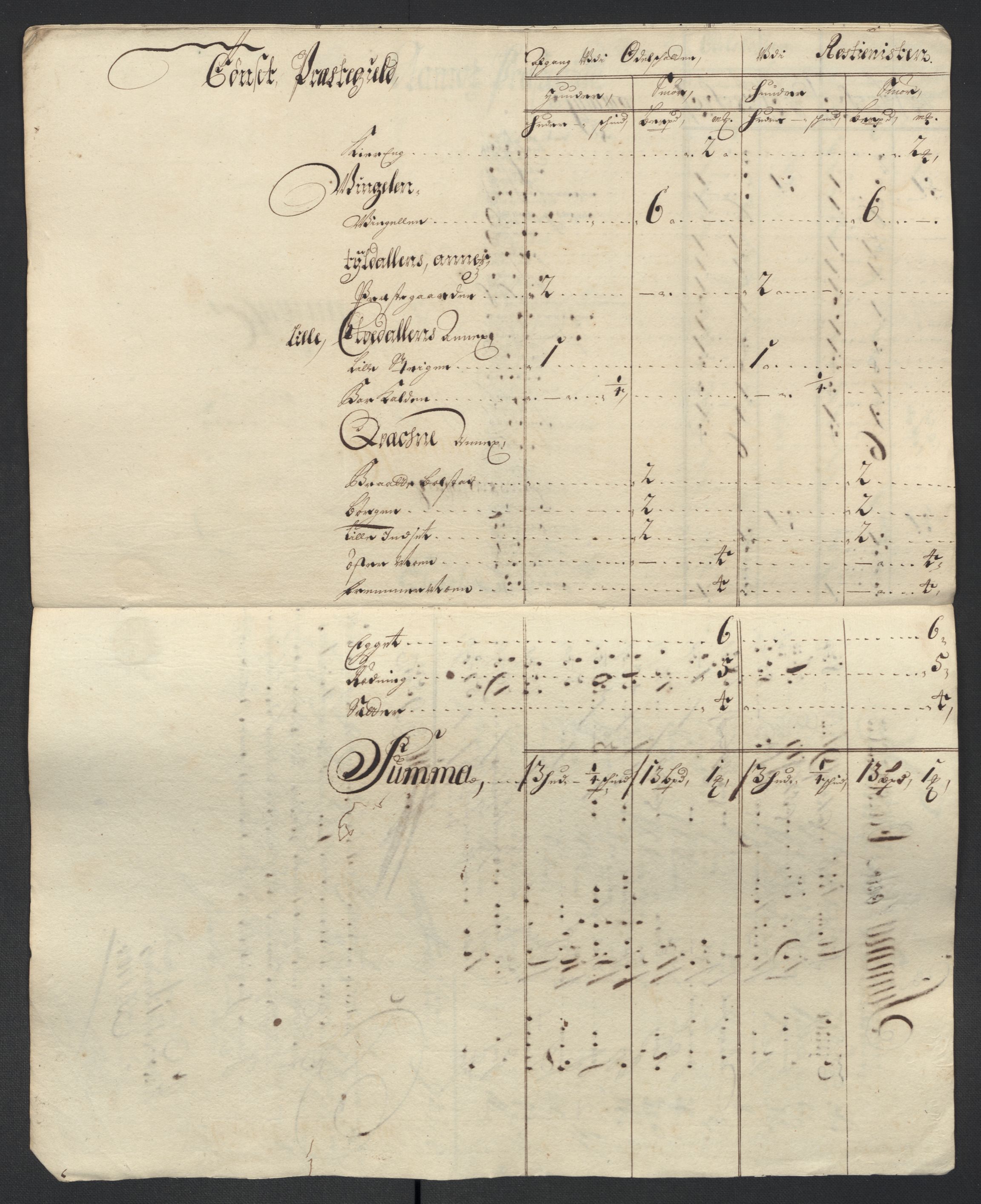 Rentekammeret inntil 1814, Reviderte regnskaper, Fogderegnskap, AV/RA-EA-4092/R13/L0841: Fogderegnskap Solør, Odal og Østerdal, 1703, p. 309