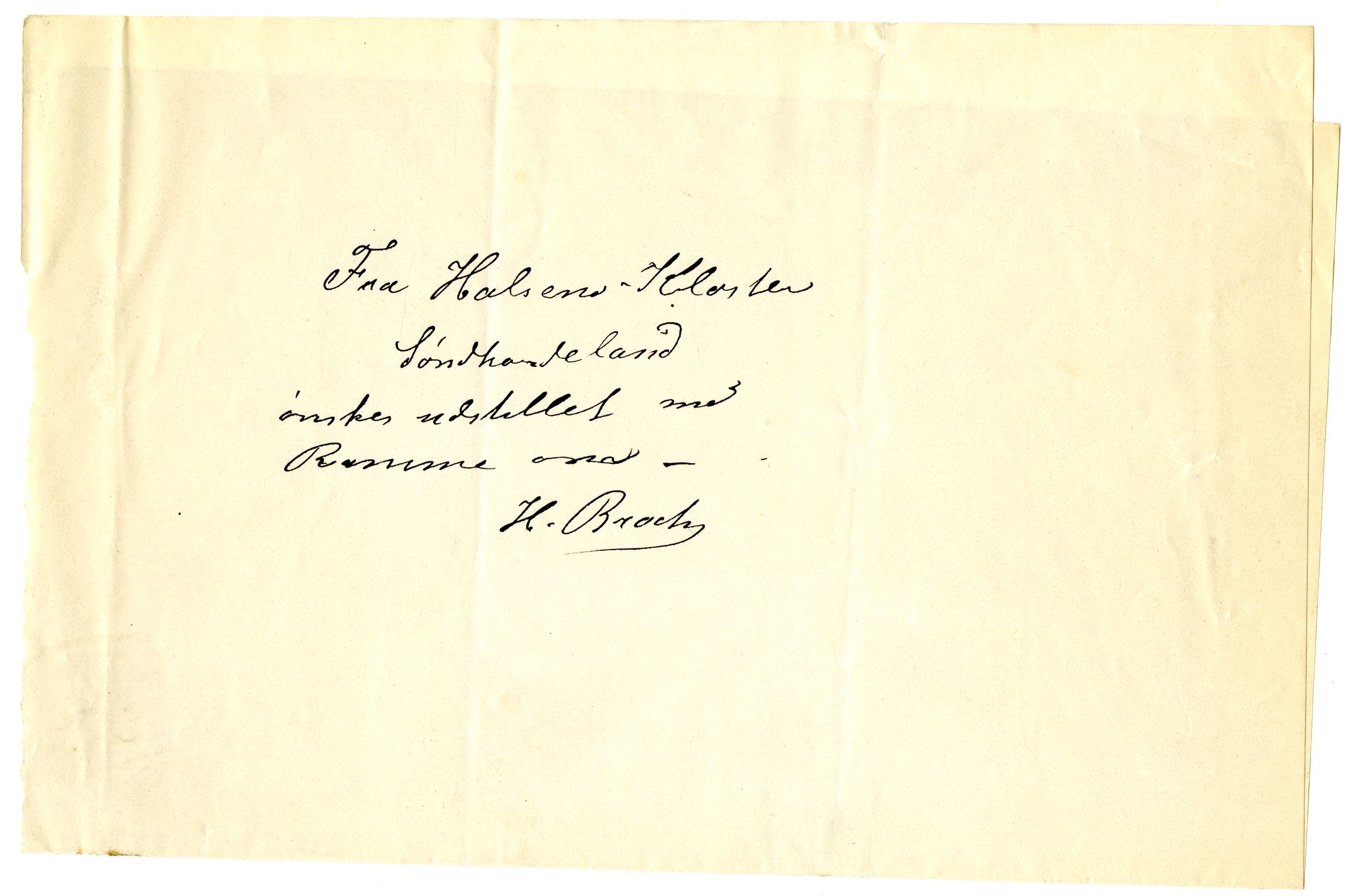 Diderik Maria Aalls brevsamling, NF/Ark-1023/F/L0002: D.M. Aalls brevsamling. B - C, 1799-1889, p. 166