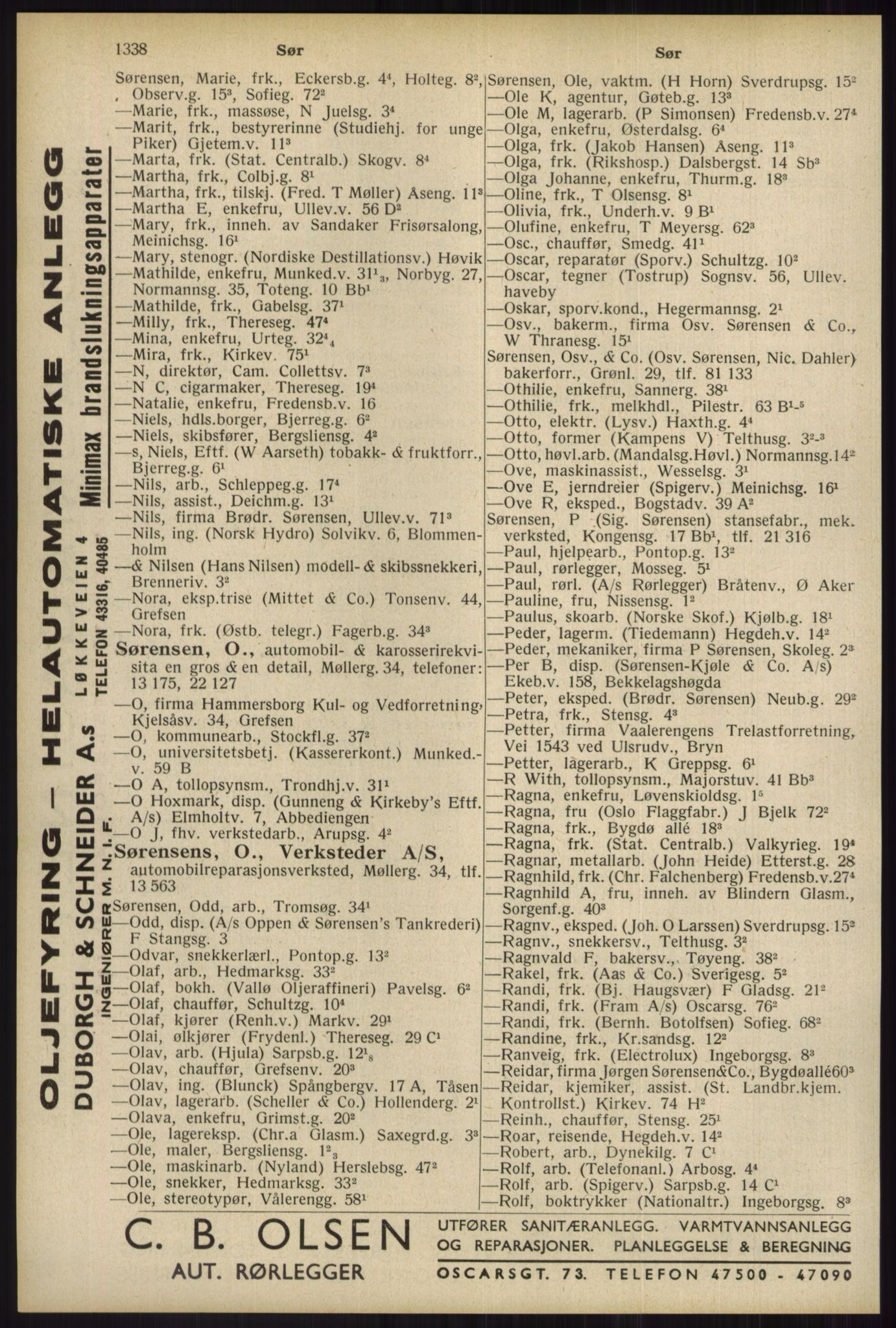 Kristiania/Oslo adressebok, PUBL/-, 1934, p. 1338