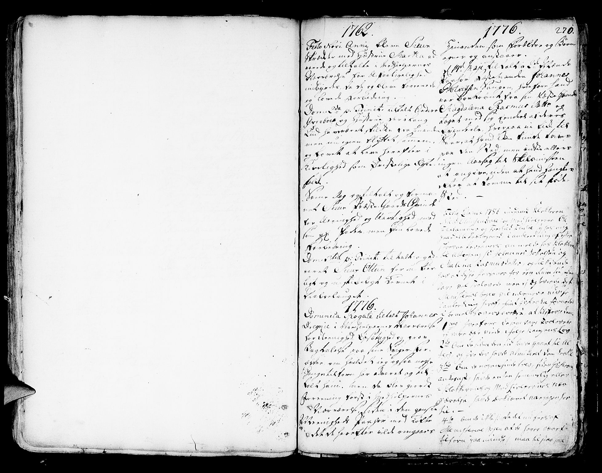 Luster sokneprestembete, SAB/A-81101/H/Haa/Haaa/L0001: Parish register (official) no. A 1, 1731-1803, p. 270