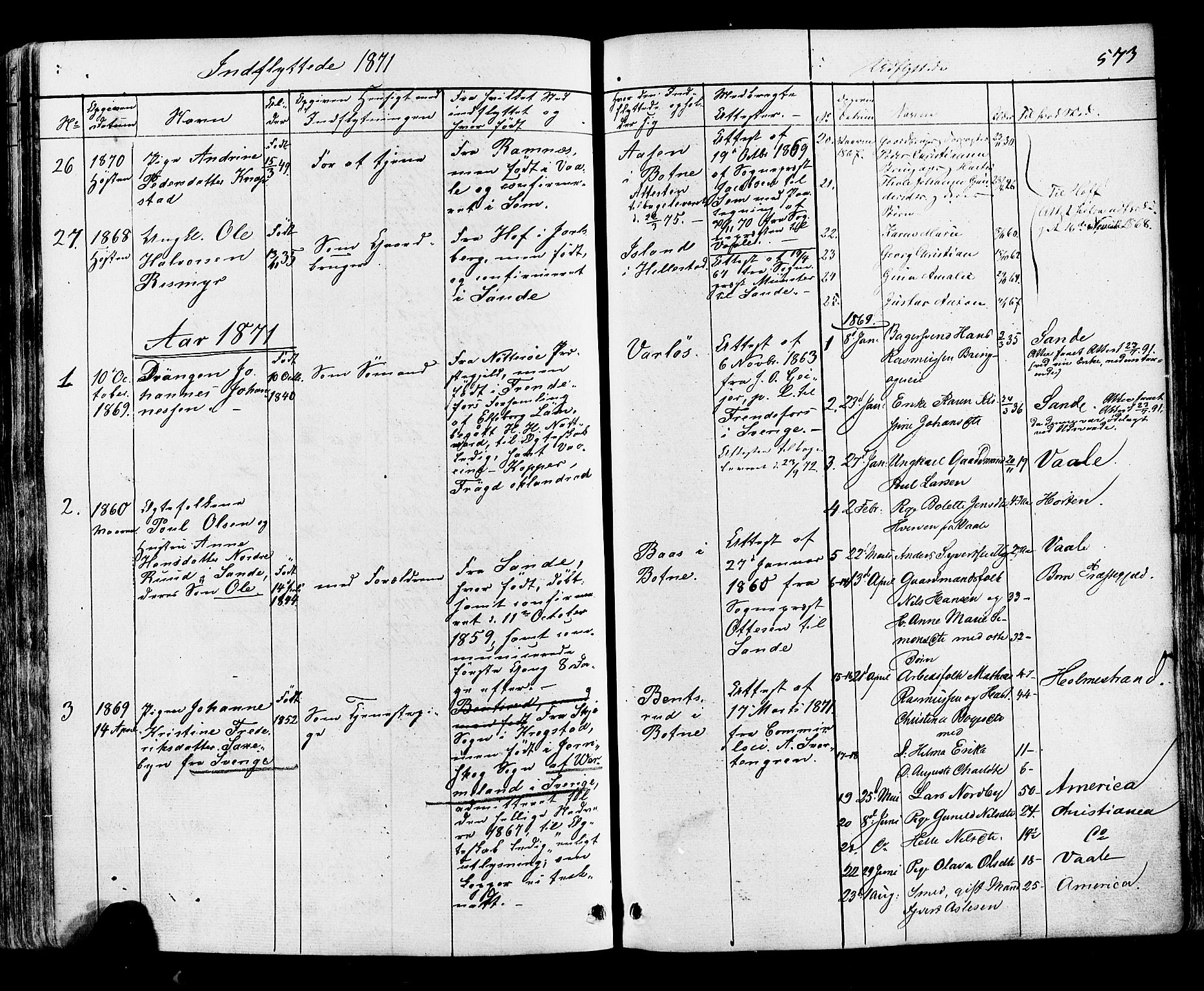 Botne kirkebøker, SAKO/A-340/F/Fa/L0006: Parish register (official) no. I 6, 1836-1877, p. 573