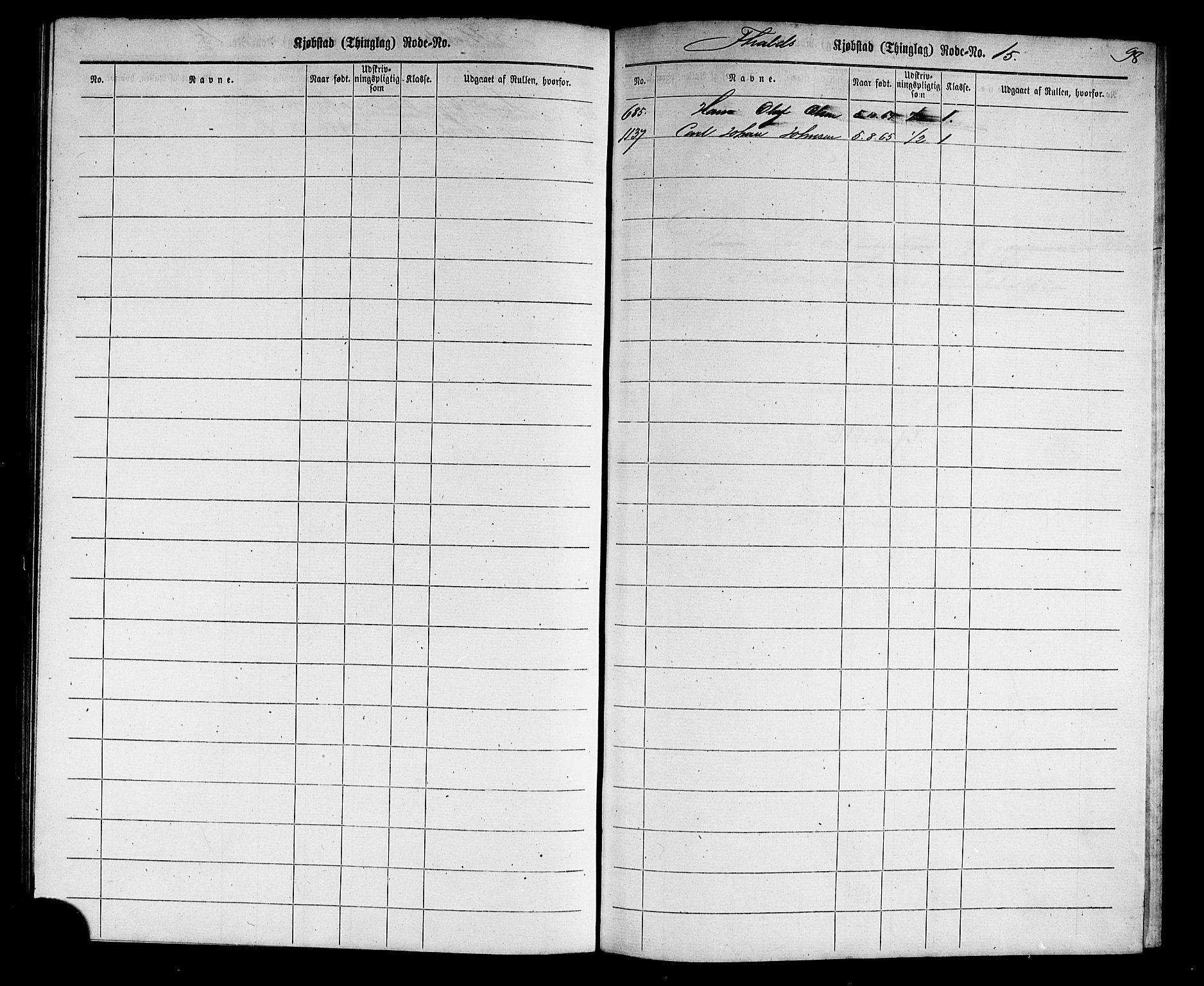 Halden mønstringskontor, AV/SAO-A-10569a/F/Fc/Fcc/L0001: Utskrivningsregisterrulle, 1880, p. 99